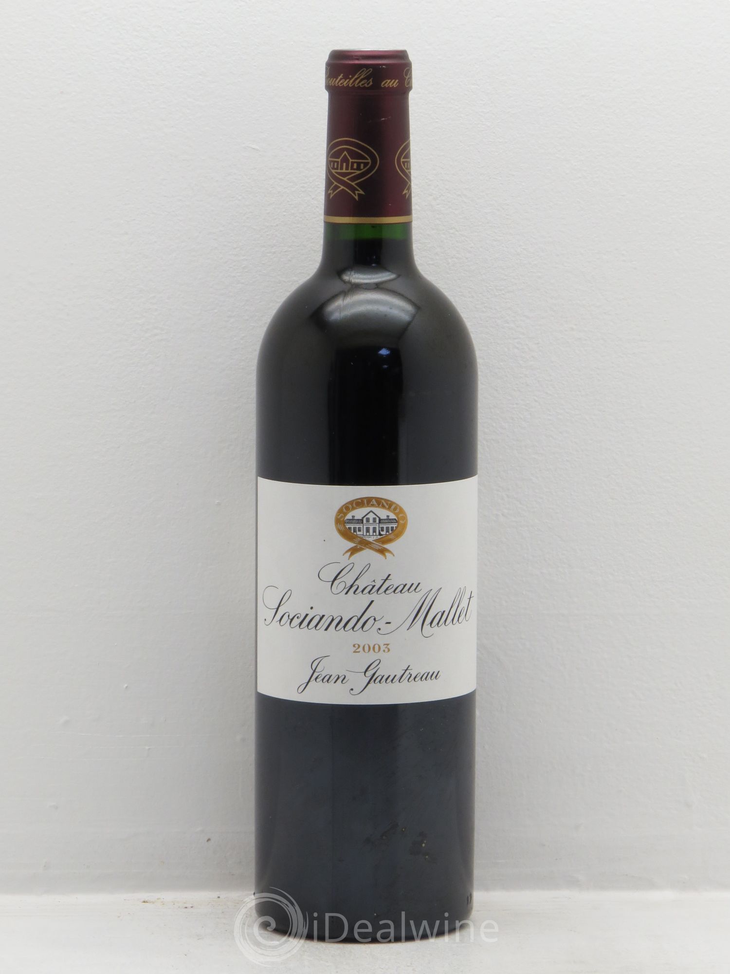 Château Sociando Mallet 2003 - Lot de 1 bouteille - 0
