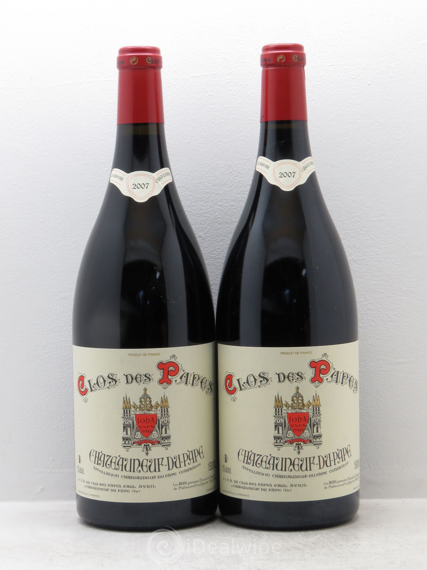 Châteauneuf-du-Pape Clos des Papes - Paul Avril 2007 - Lot de 2 magnums - 0