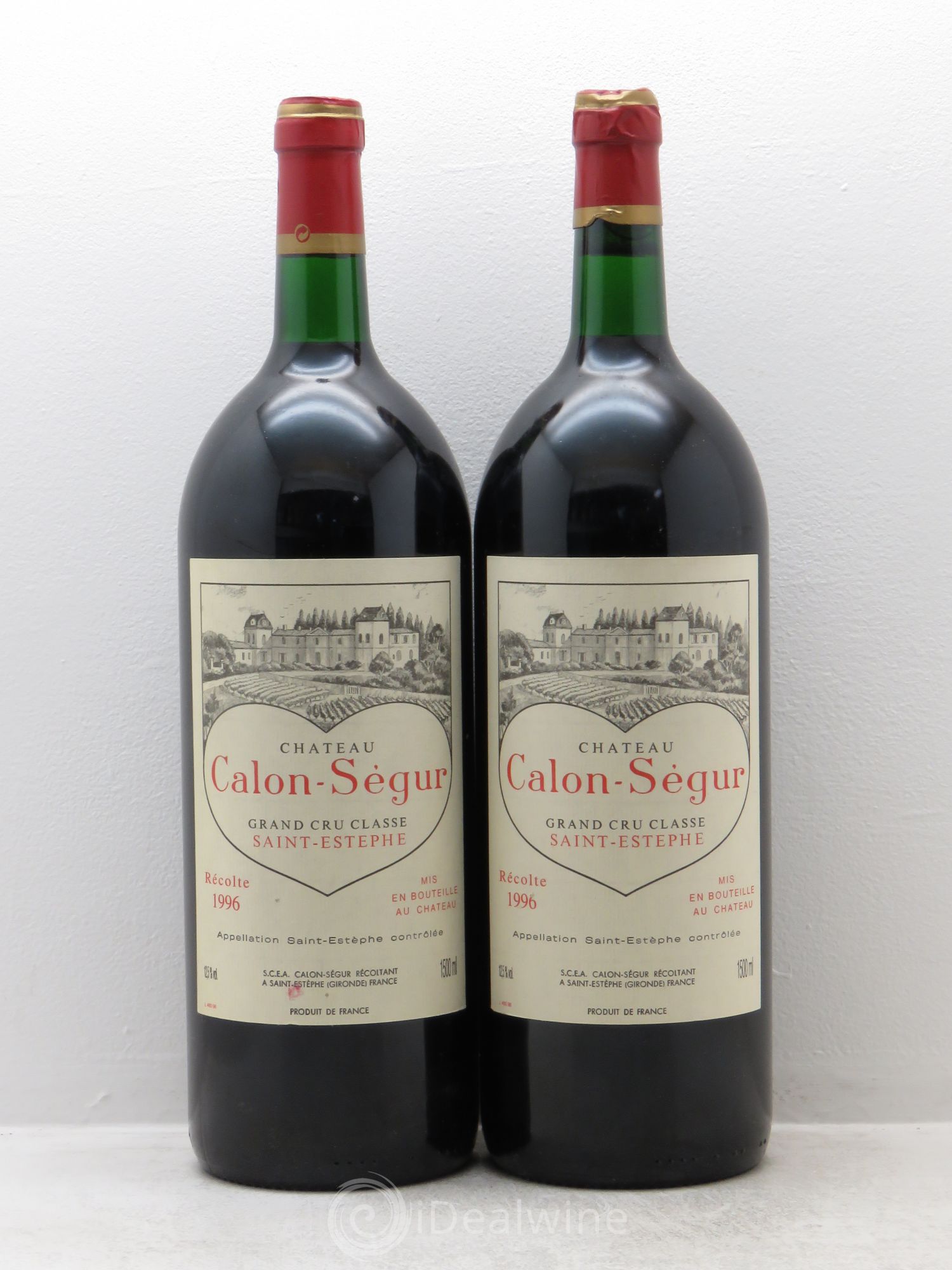 Château Calon Ségur 3ème Grand Cru Classé 1996 - Lot de 2 magnums - 0