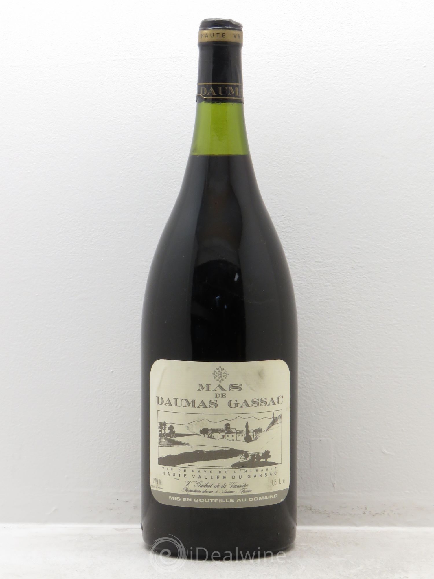 Saint-Guilhem-le-Désert - Cité d'Aniane Mas Daumas Gassac Famille Guibert de La Vaissière 1990 - Lot de 1 magnum - 0