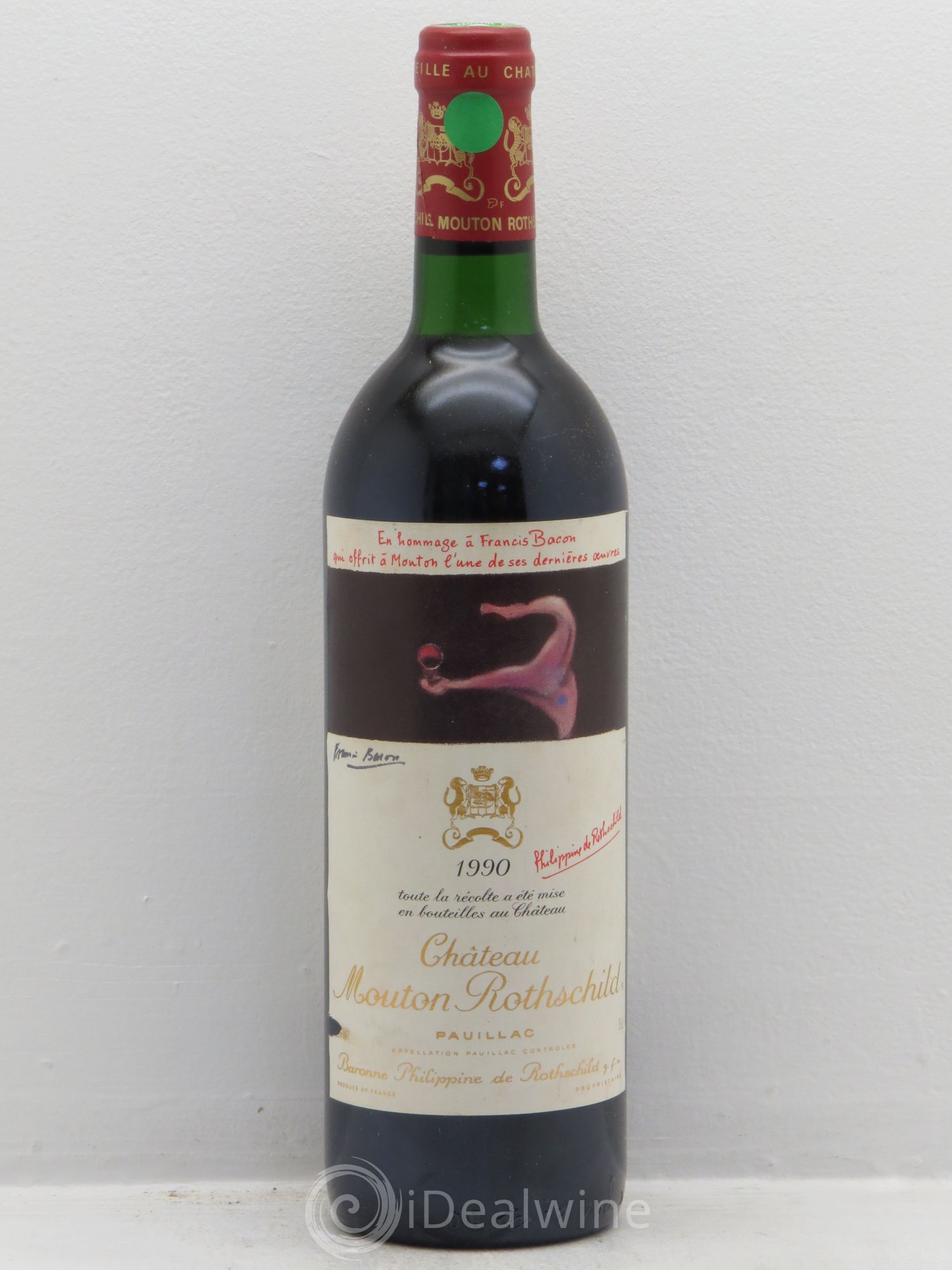 Château Mouton Rothschild 1er Grand Cru Classé 1990 - Lot de 1 bouteille - 0