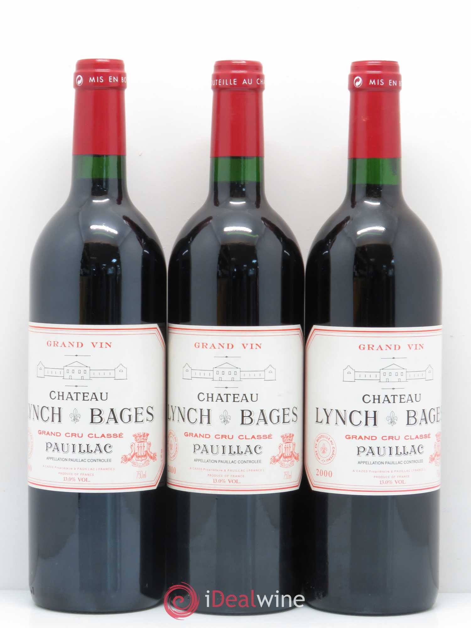 Château Lynch Bages 5ème Grand Cru Classé 2000 - Lot de 6 bouteilles - 1