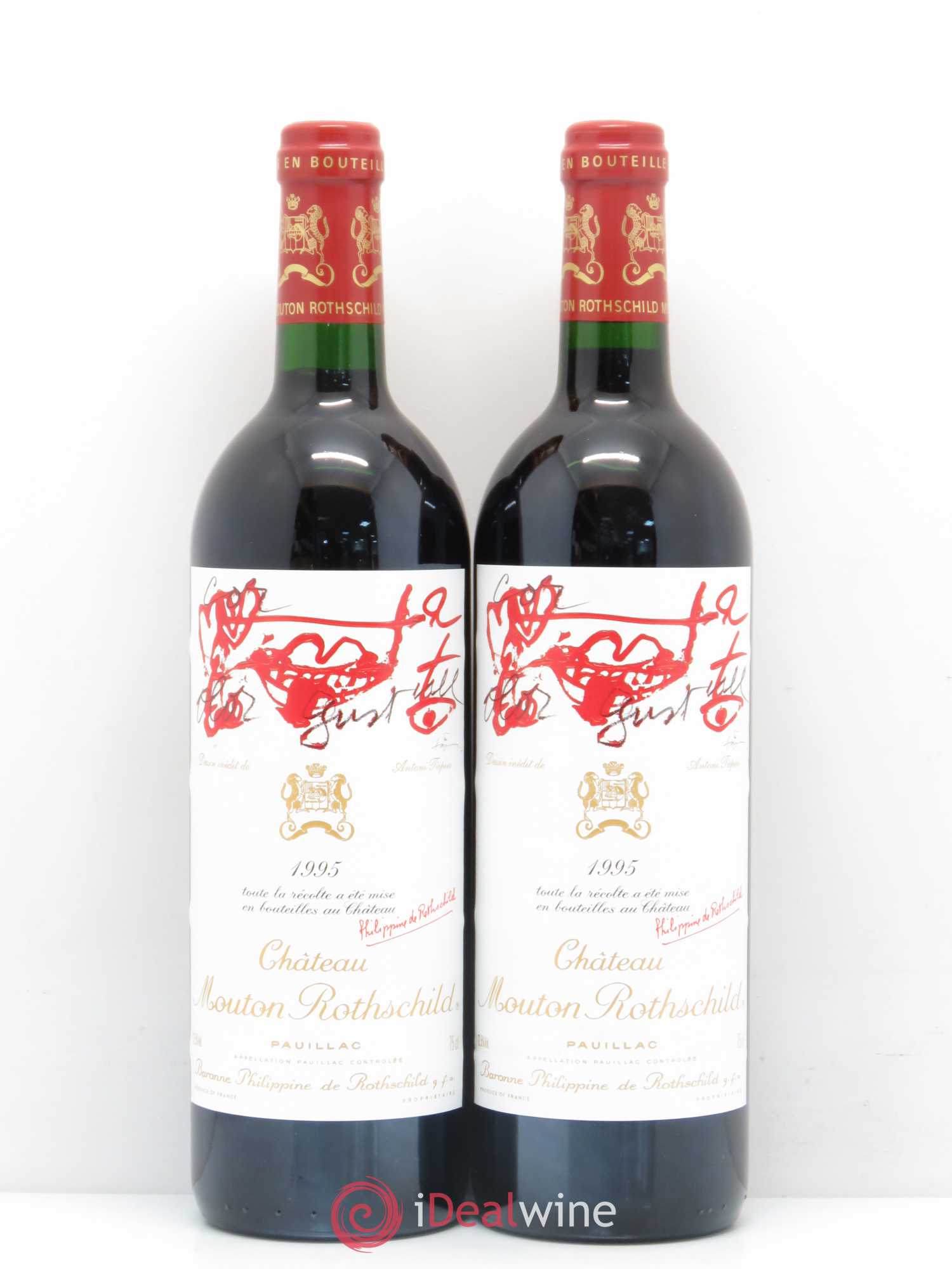 Château Mouton Rothschild 1er Grand Cru Classé 1995 - Lot de 5 bouteilles - 3