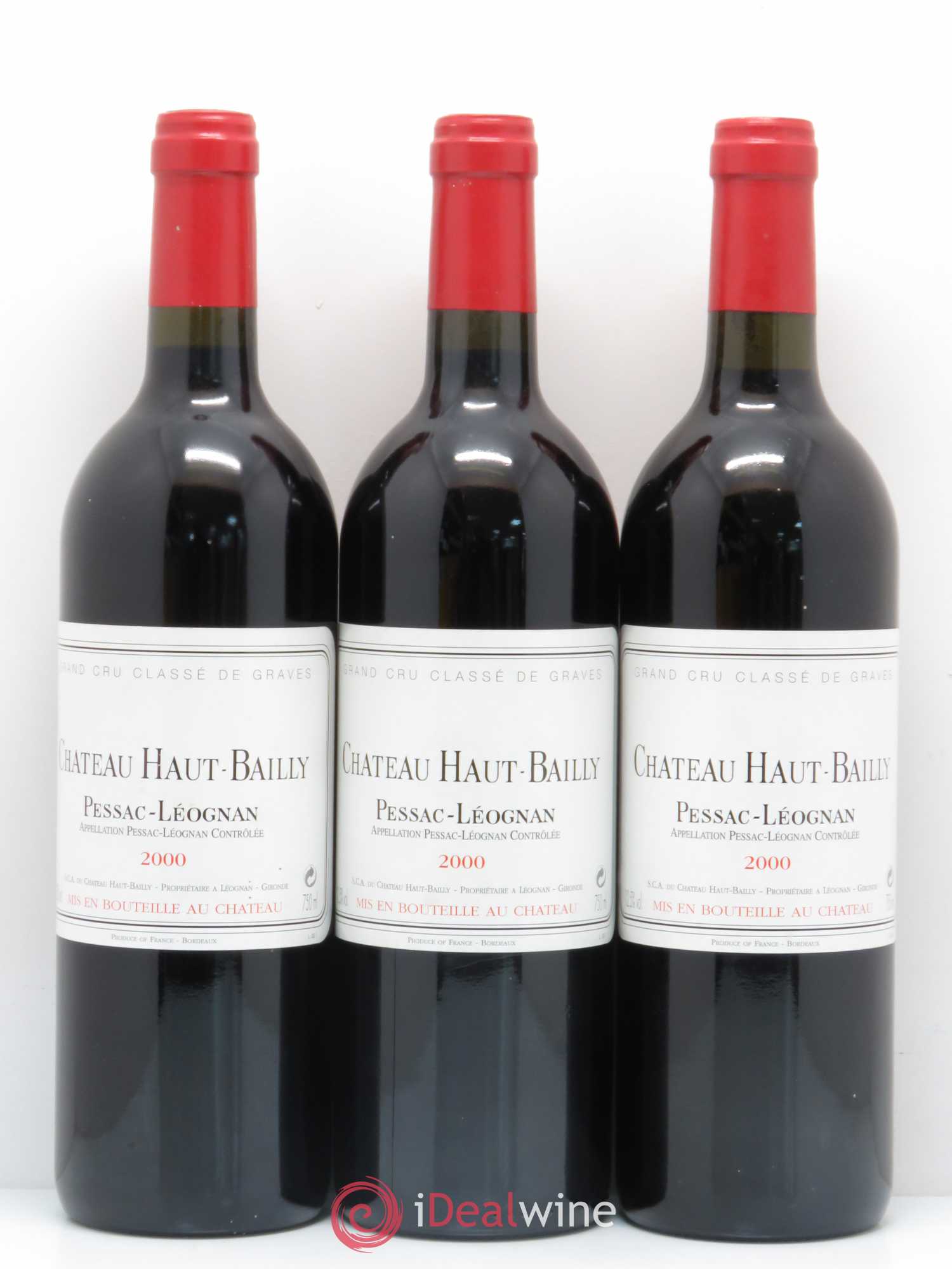 Château Haut-Bailly Cru Classé de Graves 2000 - Lot de 6 bouteilles - 1