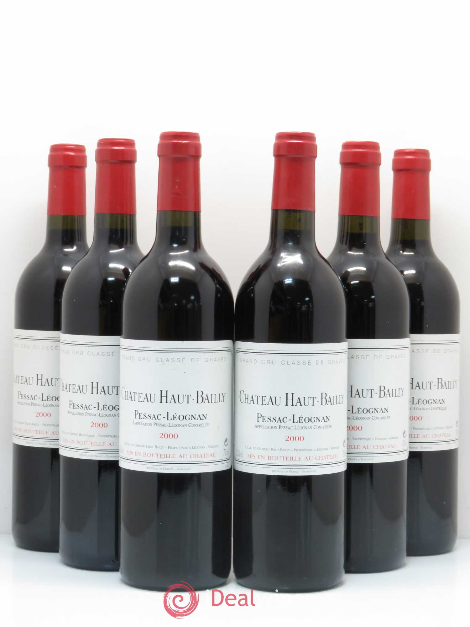 Château Haut-Bailly Cru Classé de Graves 2000 - Lot de 6 bouteilles - 0