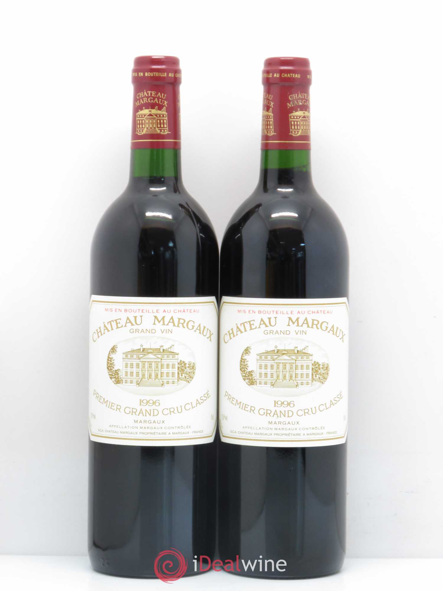 Château Margaux 1er Grand Cru Classé 1996 - Lot de 2 bouteilles - 0