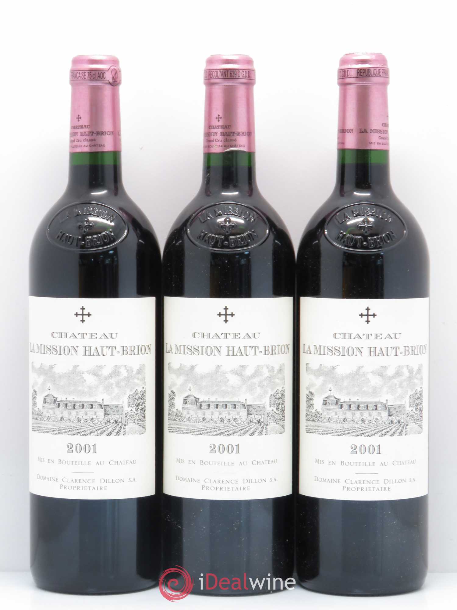 Château la Mission Haut-Brion Cru Classé de Graves 2001 - Lot de 6 bouteilles - 3