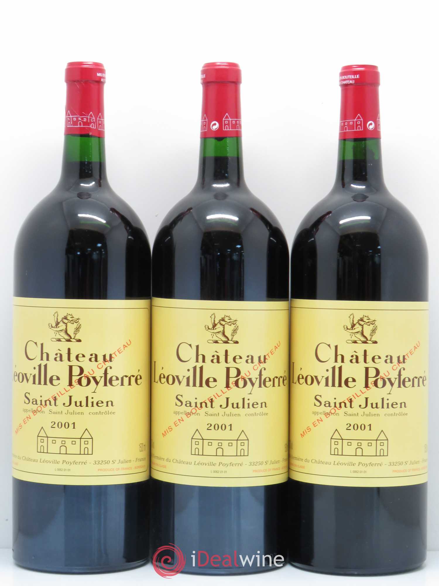Château Léoville Poyferré 2ème Grand Cru Classé 2001 - Lot de 6 magnums - 2