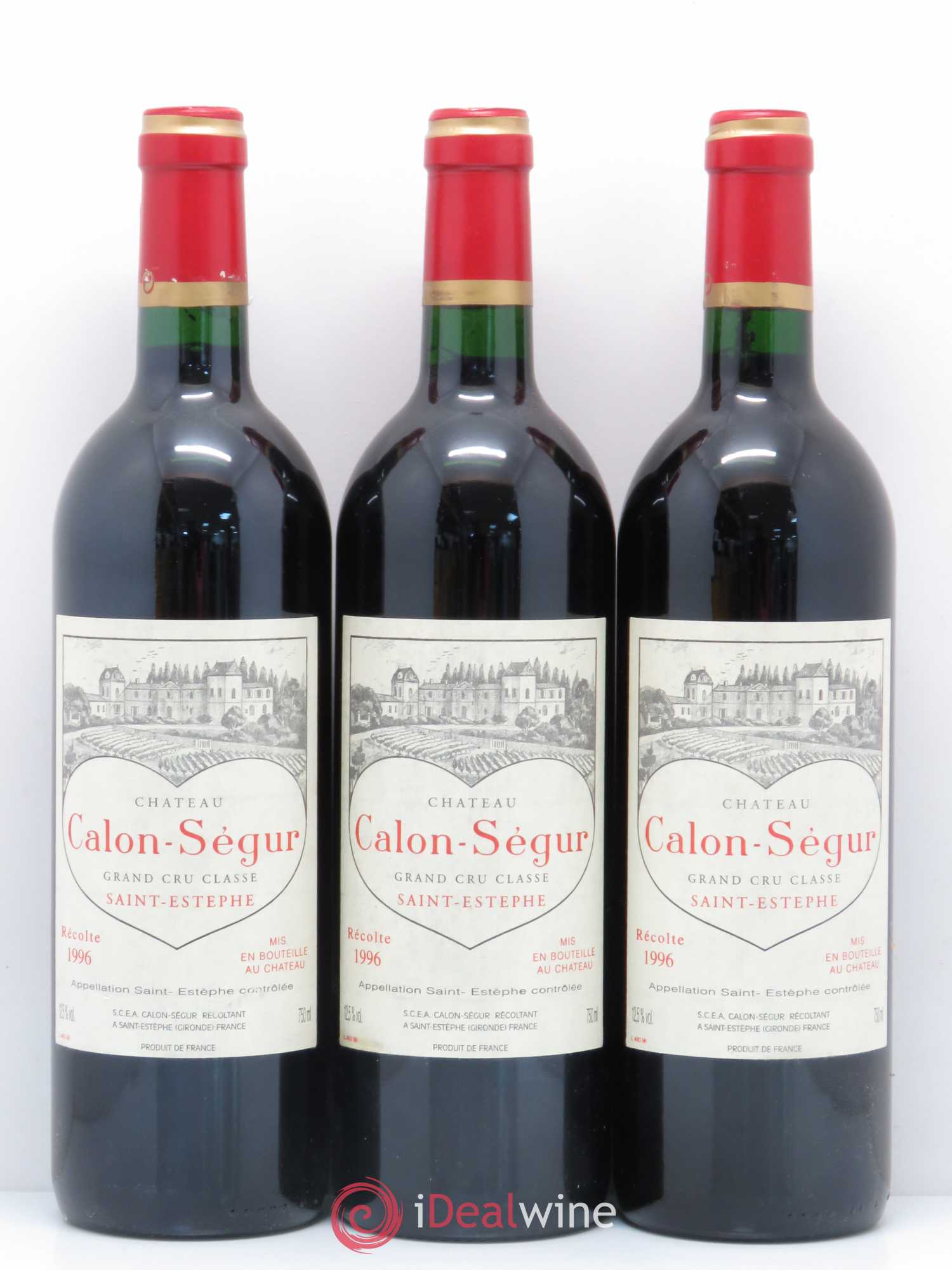 Château Calon Ségur 3ème Grand Cru Classé 1996 - Lot de 6 bouteilles - 2