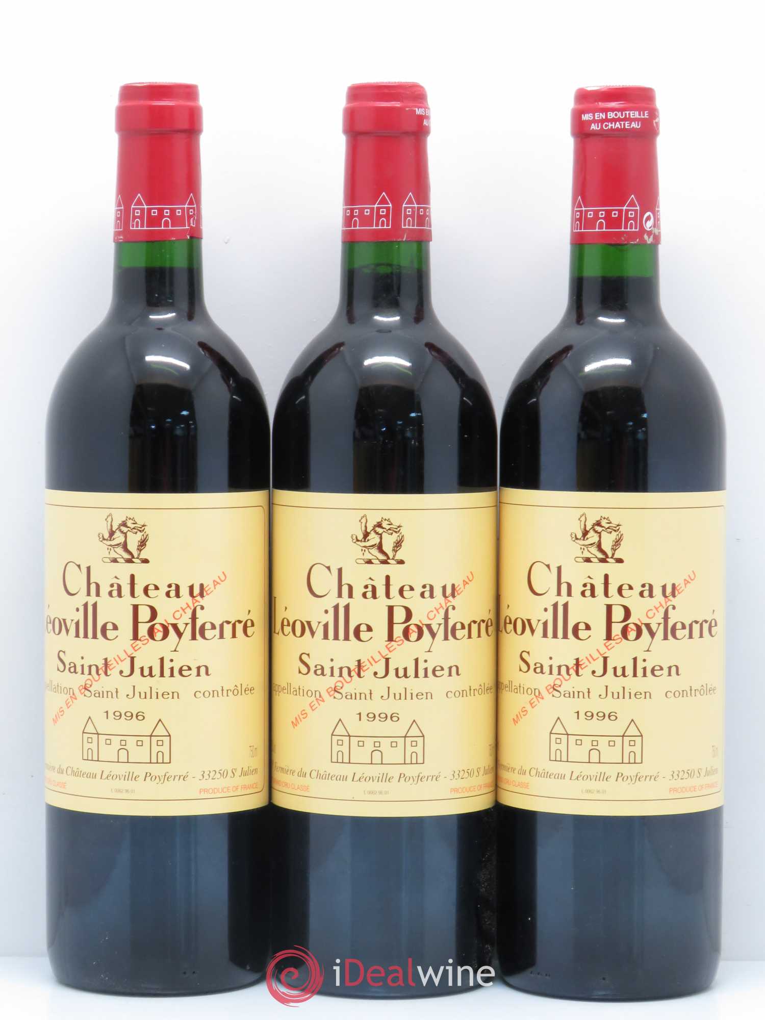 Château Léoville Poyferré 2ème Grand Cru Classé 1996 - Lot de 6 bouteilles - 1