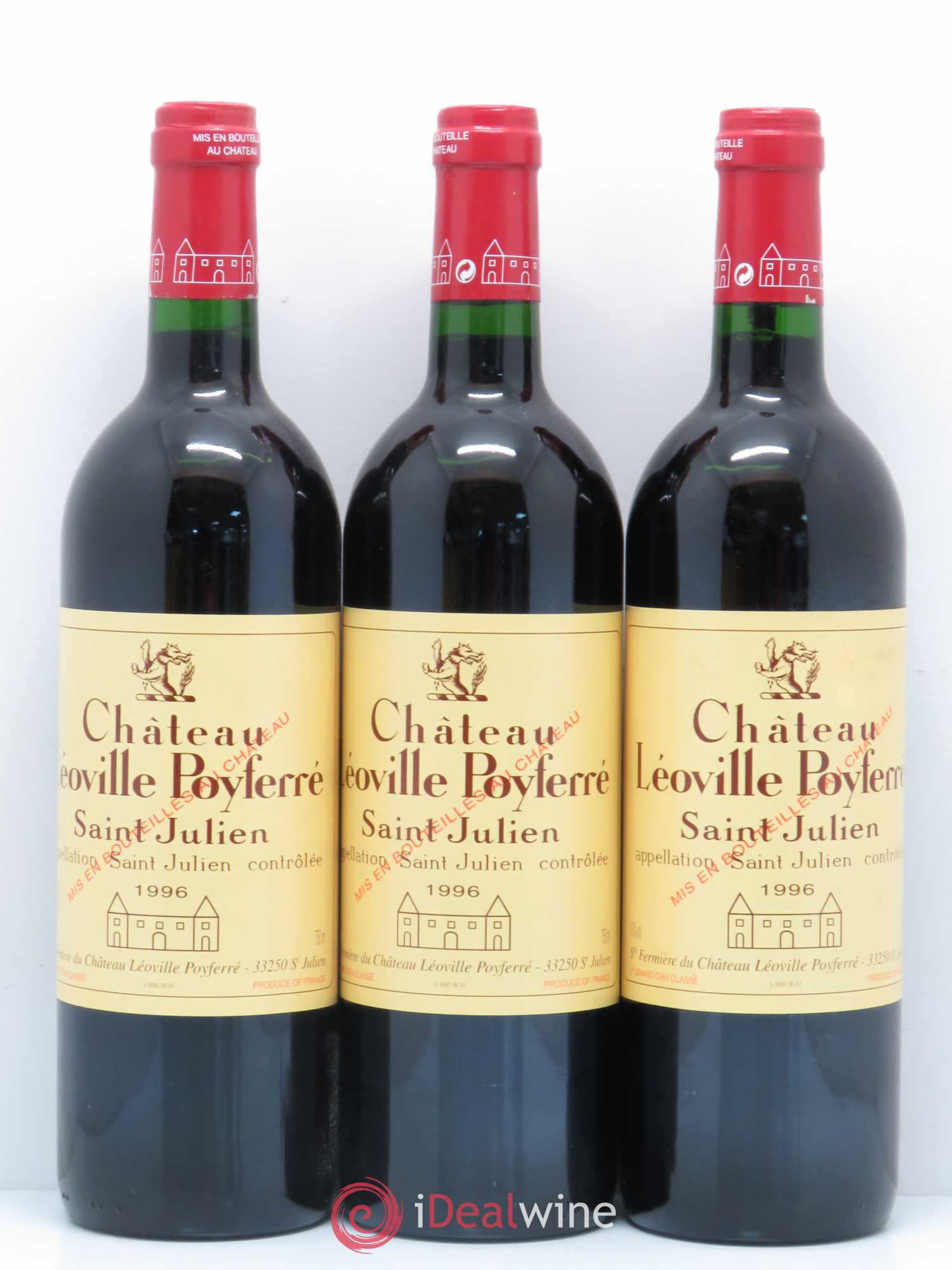 Château Léoville Poyferré 2ème Grand Cru Classé 1996 - Lot de 6 bouteilles - 2