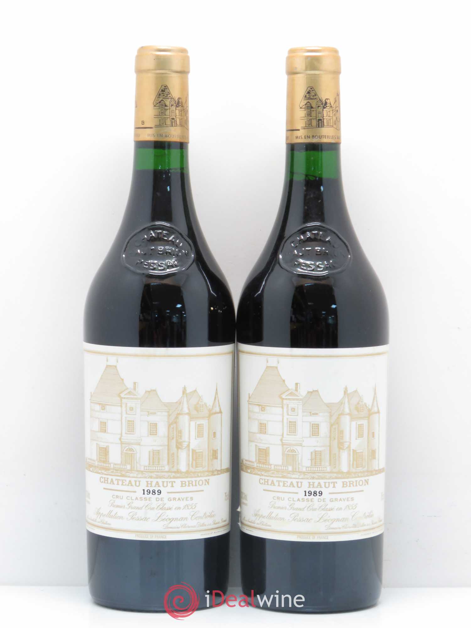 Château Haut Brion 1er Grand Cru Classé 1989 - Lot de 2 bouteilles - 0