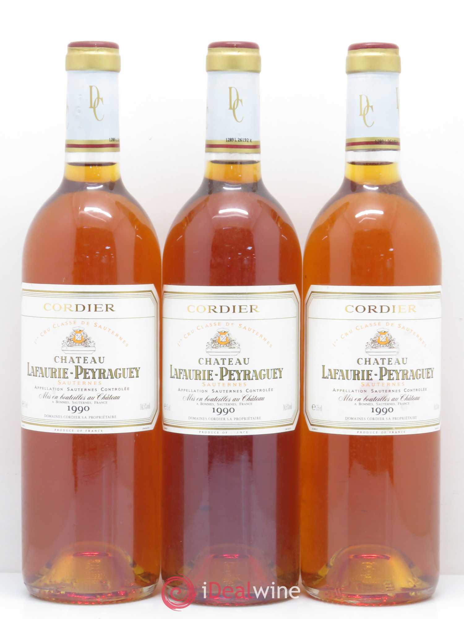Château Lafaurie-Peyraguey 1er Grand Cru Classé 1990 - Lotto di 6 bottiglie - 1