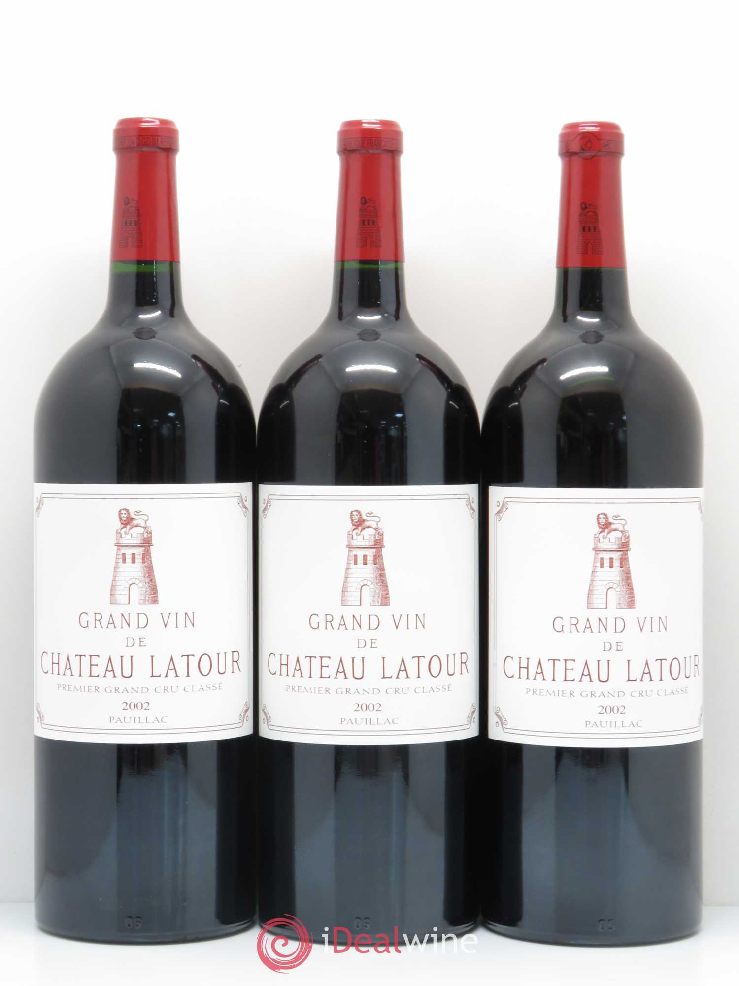 Château Latour 1er Grand Cru Classé 2002 - Lot de 3 magnums - 0