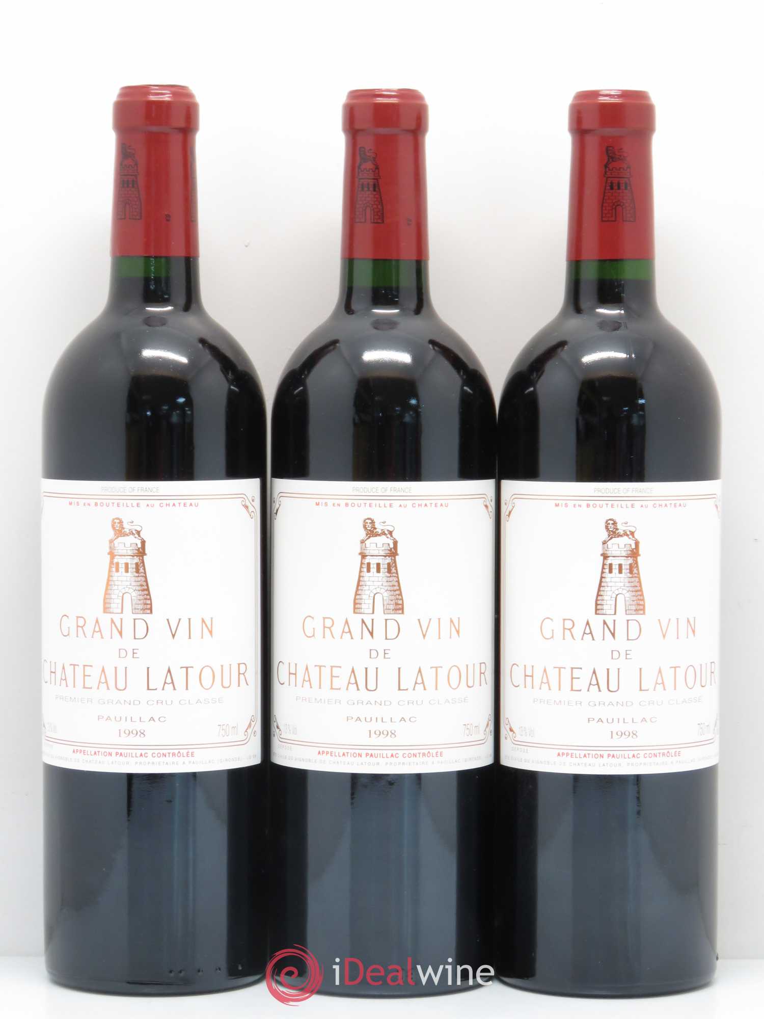 Château Latour 1er Grand Cru Classé 1998 - Lot de 6 bouteilles - 1