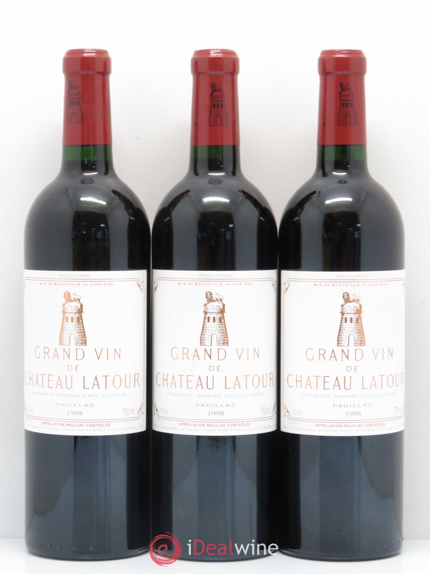 Château Latour 1er Grand Cru Classé 1998 - Lot de 6 bouteilles - 3