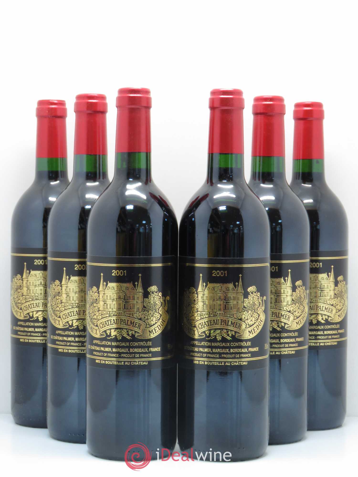 Château Palmer 3ème Grand Cru Classé 2001 - Lot de 6 bouteilles - 0