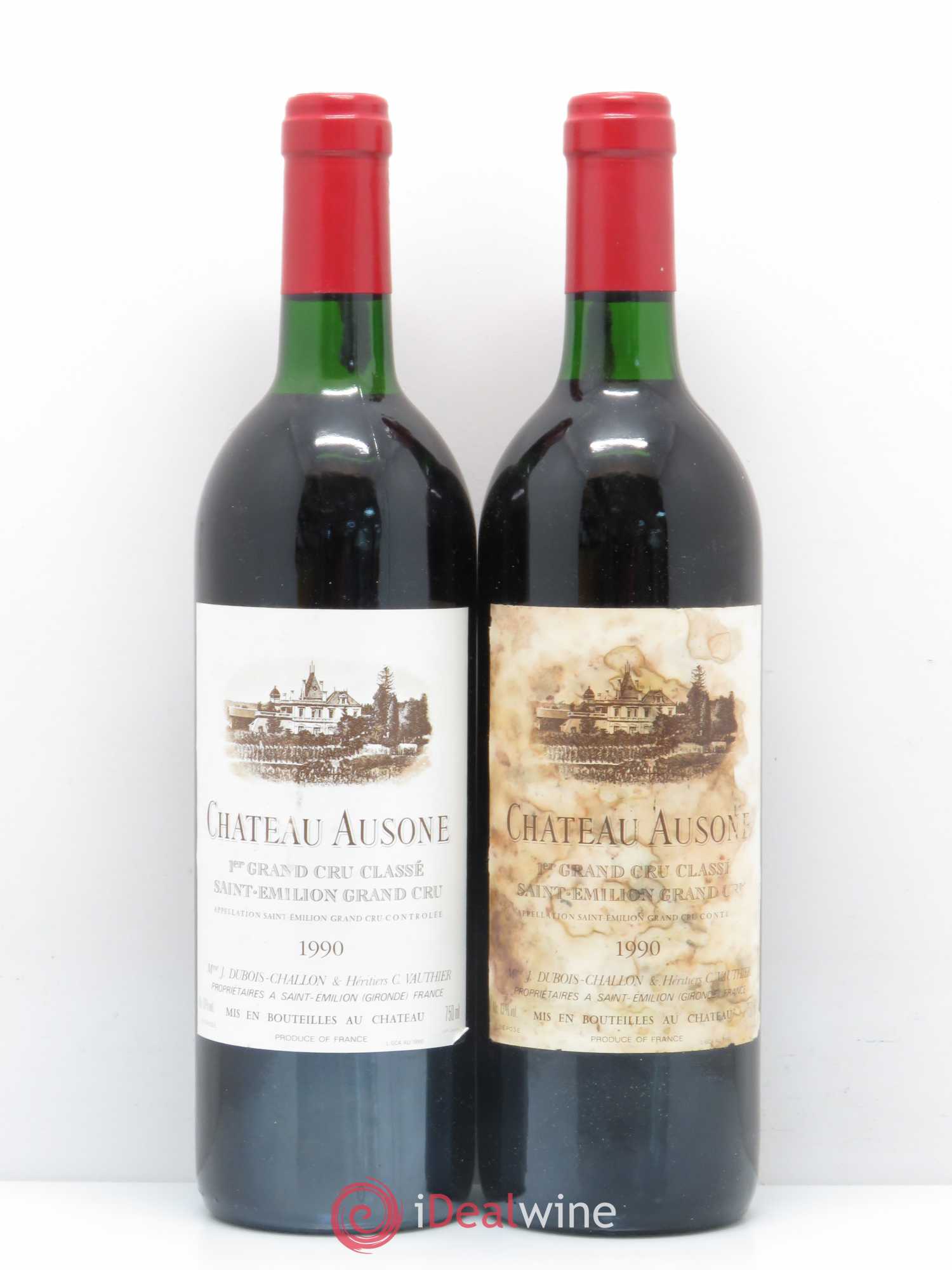 Château Ausone 1er Grand Cru Classé A 1990 - Lot de 2 bouteilles - 0