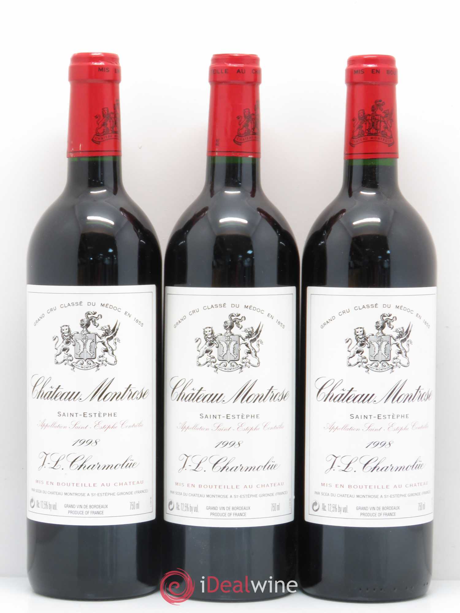 Château Montrose 2ème Grand Cru Classé 1998 - Lot de 6 bouteilles - 1