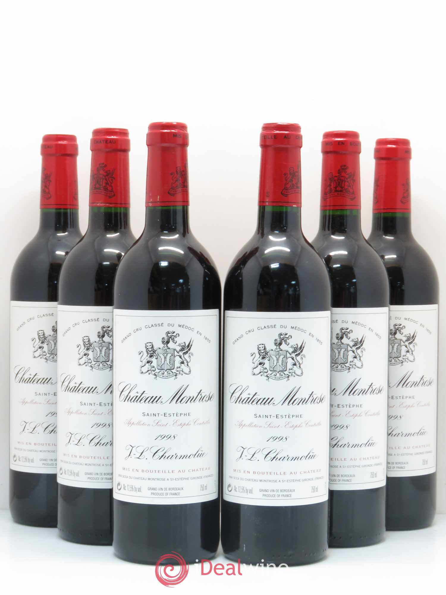 Château Montrose 2ème Grand Cru Classé 1998 - Lot de 6 bouteilles - 0