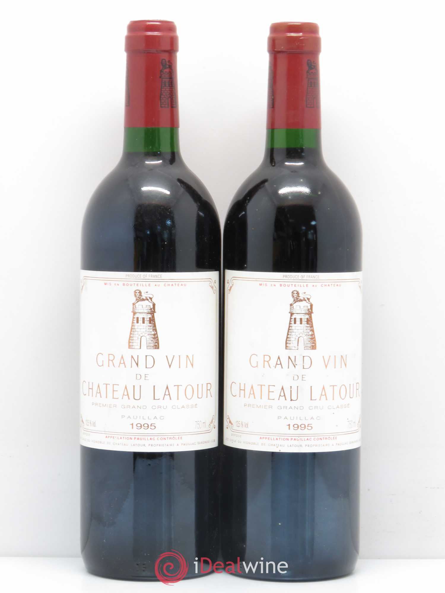 Château Latour 1er Grand Cru Classé 1995 - Lot de 2 bouteilles - 0