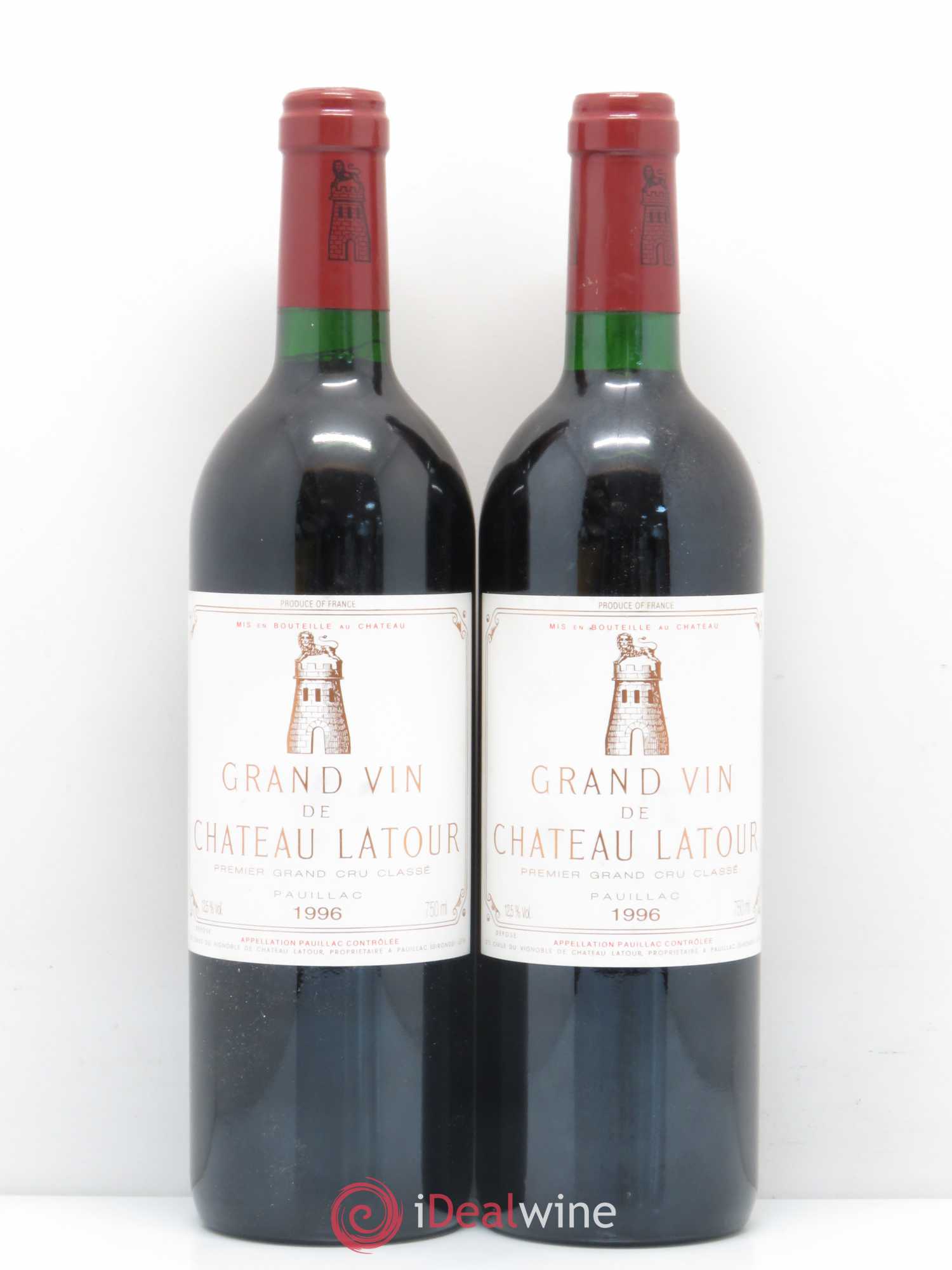 Château Latour 1er Grand Cru Classé 1996 - Lot de 2 bouteilles - 0
