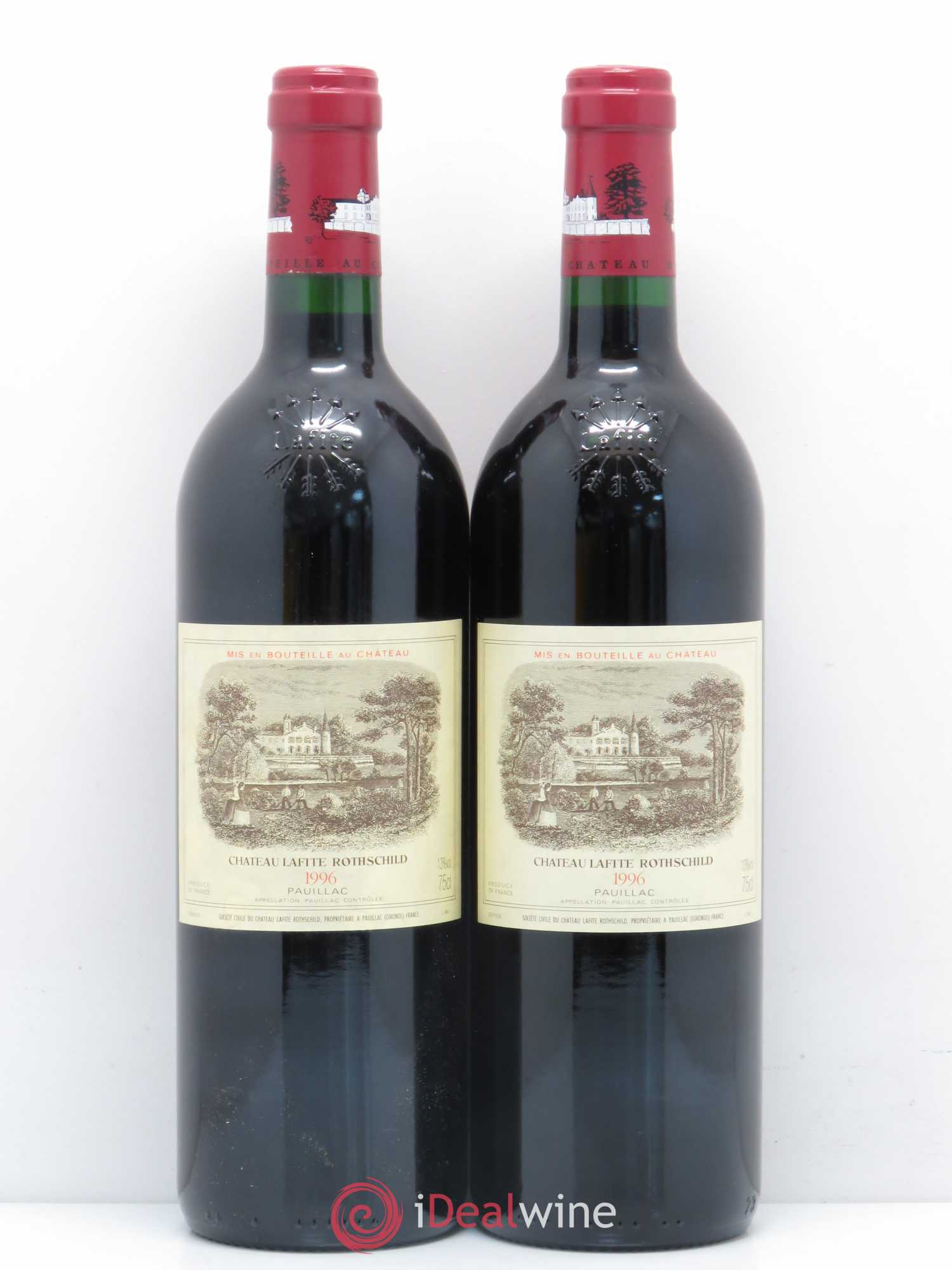 Château Lafite Rothschild 1er Grand Cru Classé 1996 - Lot de 2 bouteilles - 0
