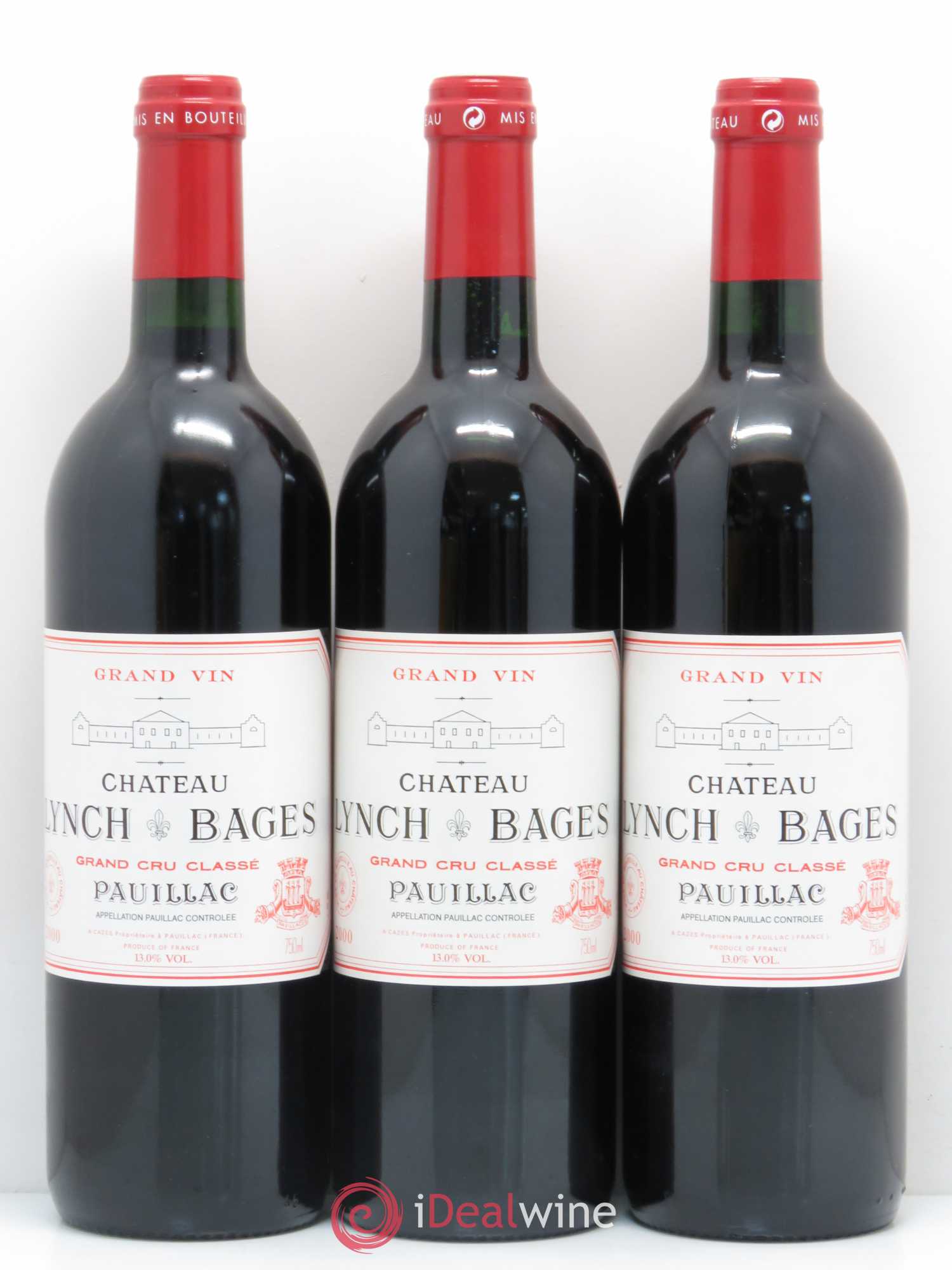 Château Lynch Bages 5ème Grand Cru Classé 2000 - Lot de 12 bouteilles - 1