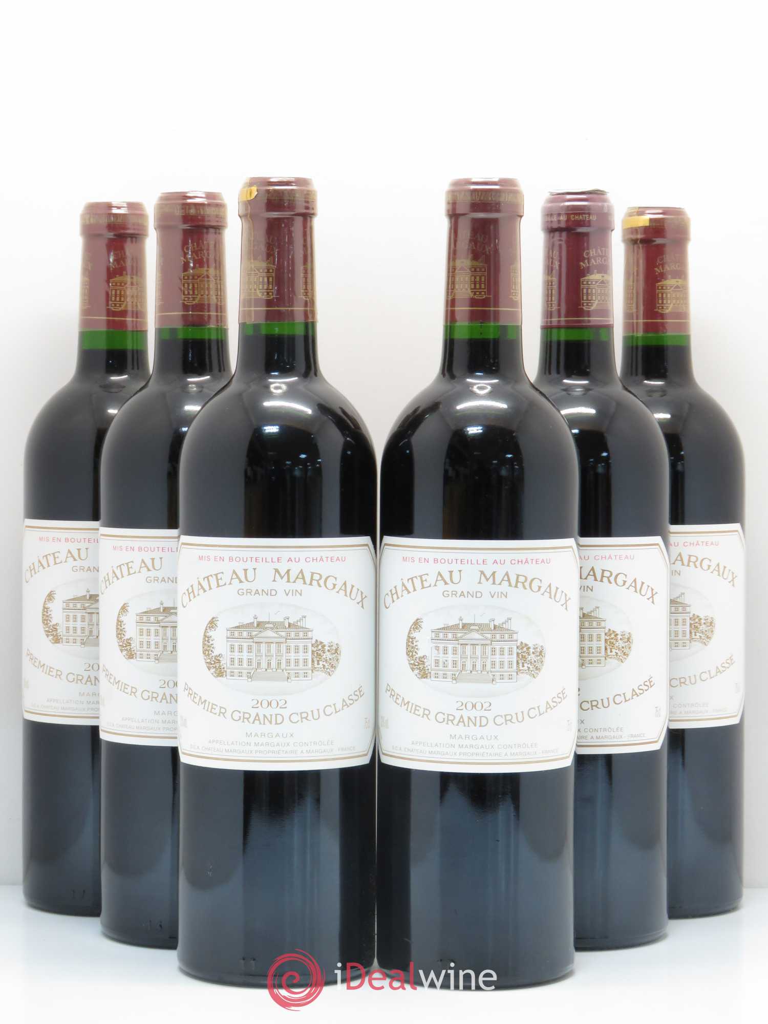 Château Margaux 1er Grand Cru Classé 2002 - Lot de 6 bouteilles - 0