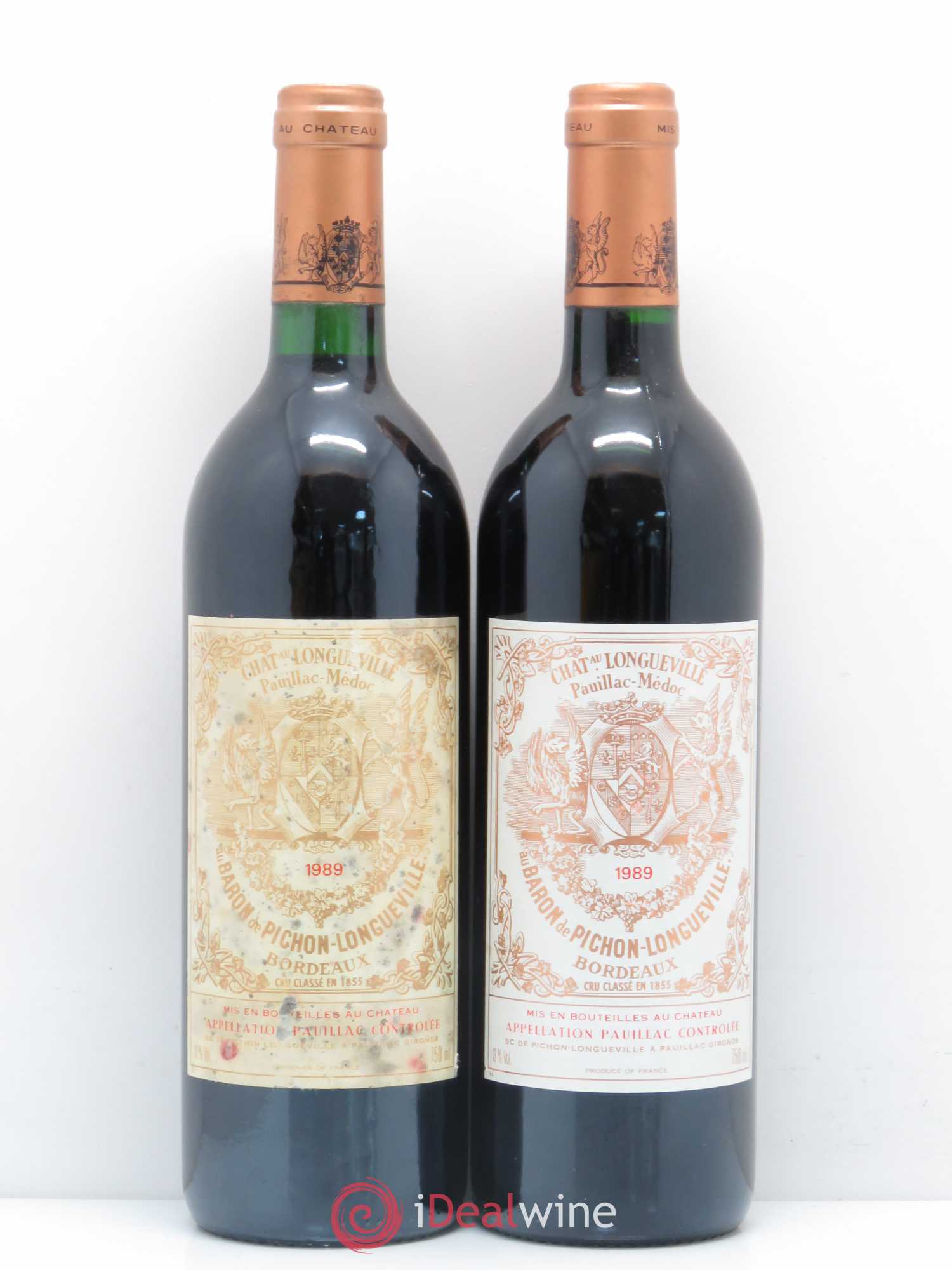 Pichon Longueville Baron 2ème Grand Cru Classé 1989 - Lot de 2 bouteilles - 0