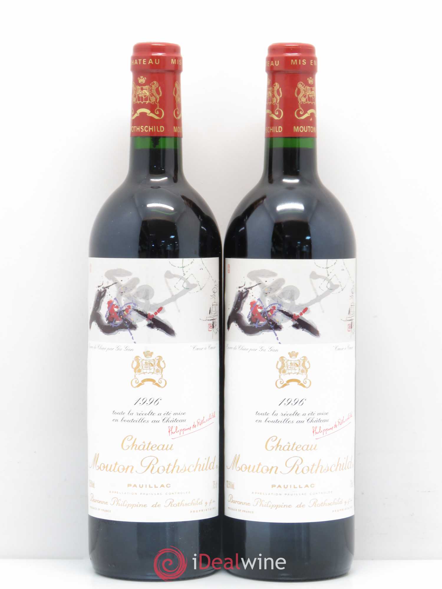 Château Mouton Rothschild 1er Grand Cru Classé 1996 - Lot de 5 bouteilles - 3