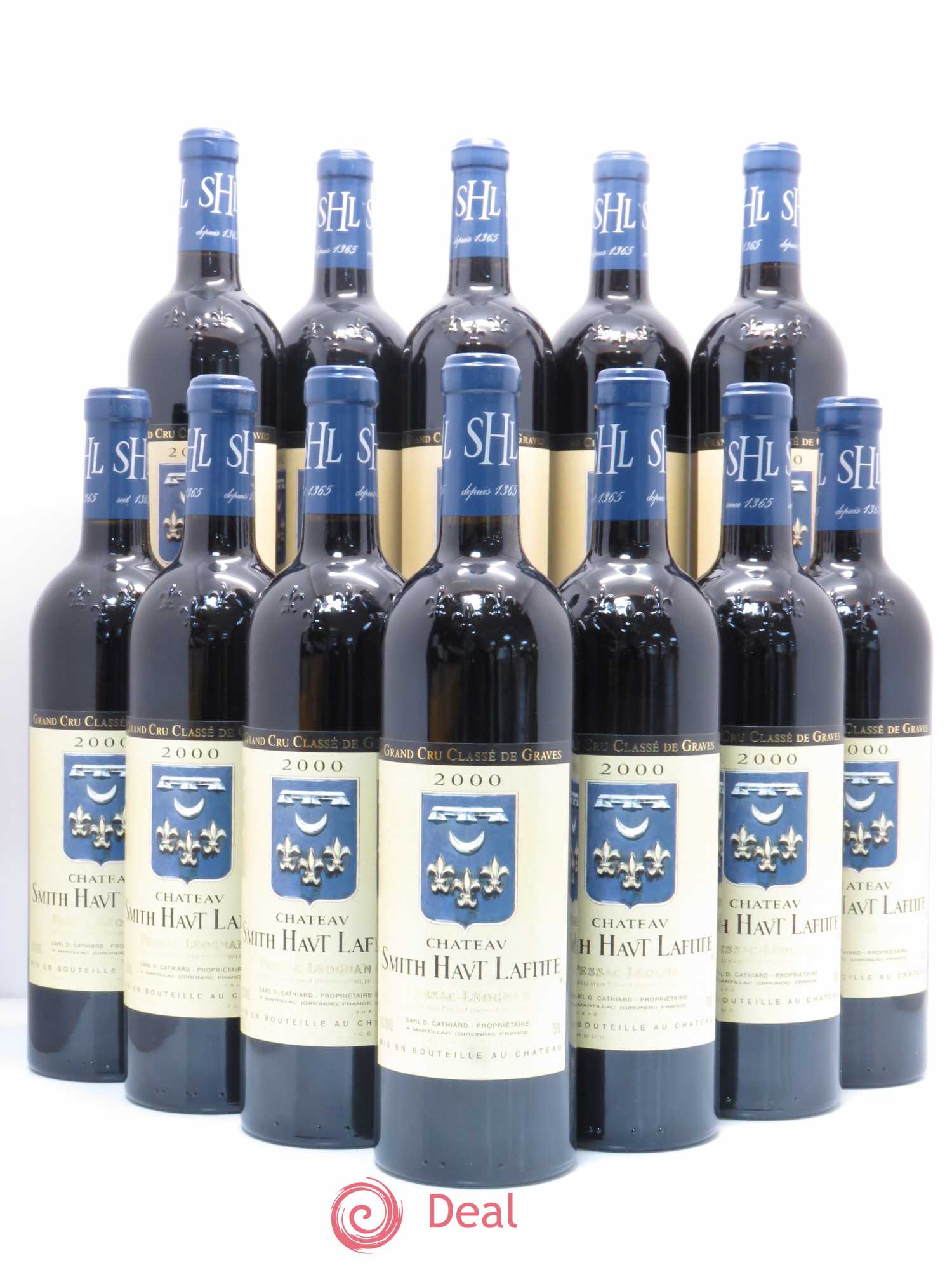 Château Smith Haut Lafitte Cru Classé de Graves 2000 - Lot de 12 bouteilles - 0