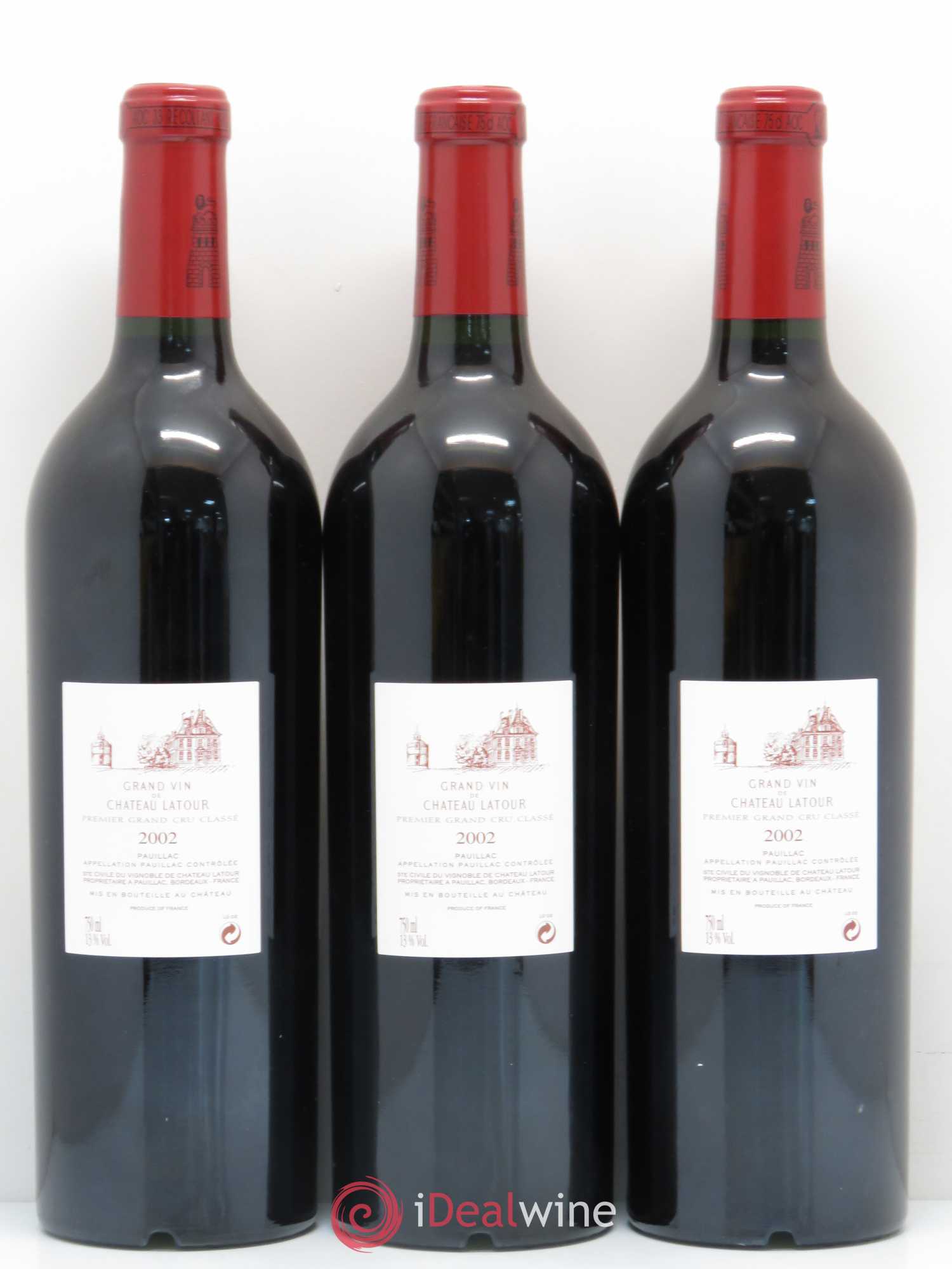 Château Latour 1er Grand Cru Classé 2002 - Lot de 12 bouteilles - 6