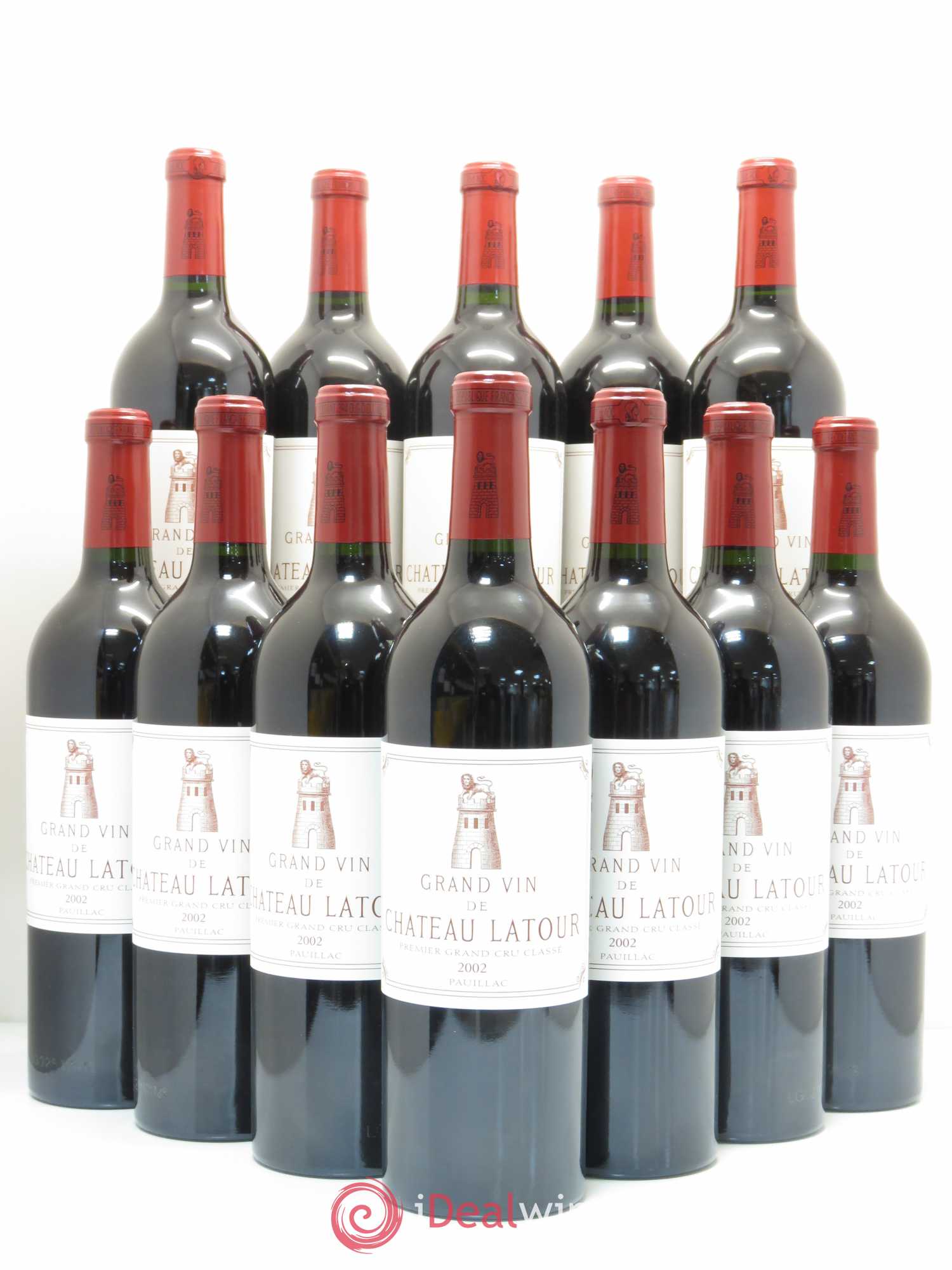 Château Latour 1er Grand Cru Classé 2002 - Lot de 12 bouteilles - 0