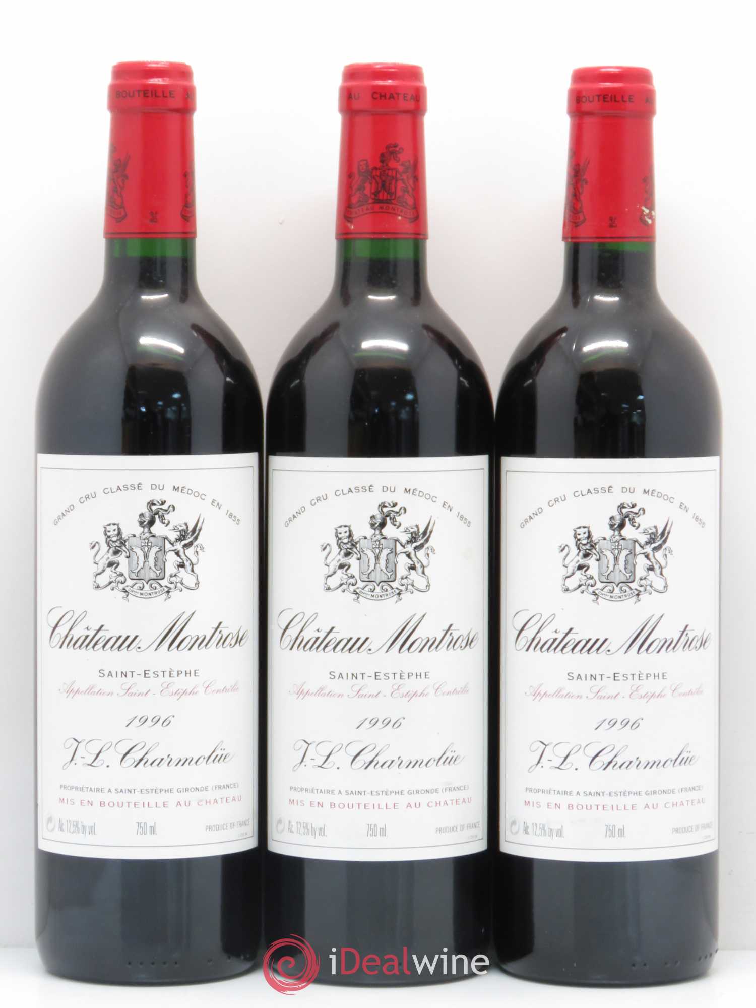Château Montrose 2ème Grand Cru Classé 1996 - Lot de 6 bouteilles - 1