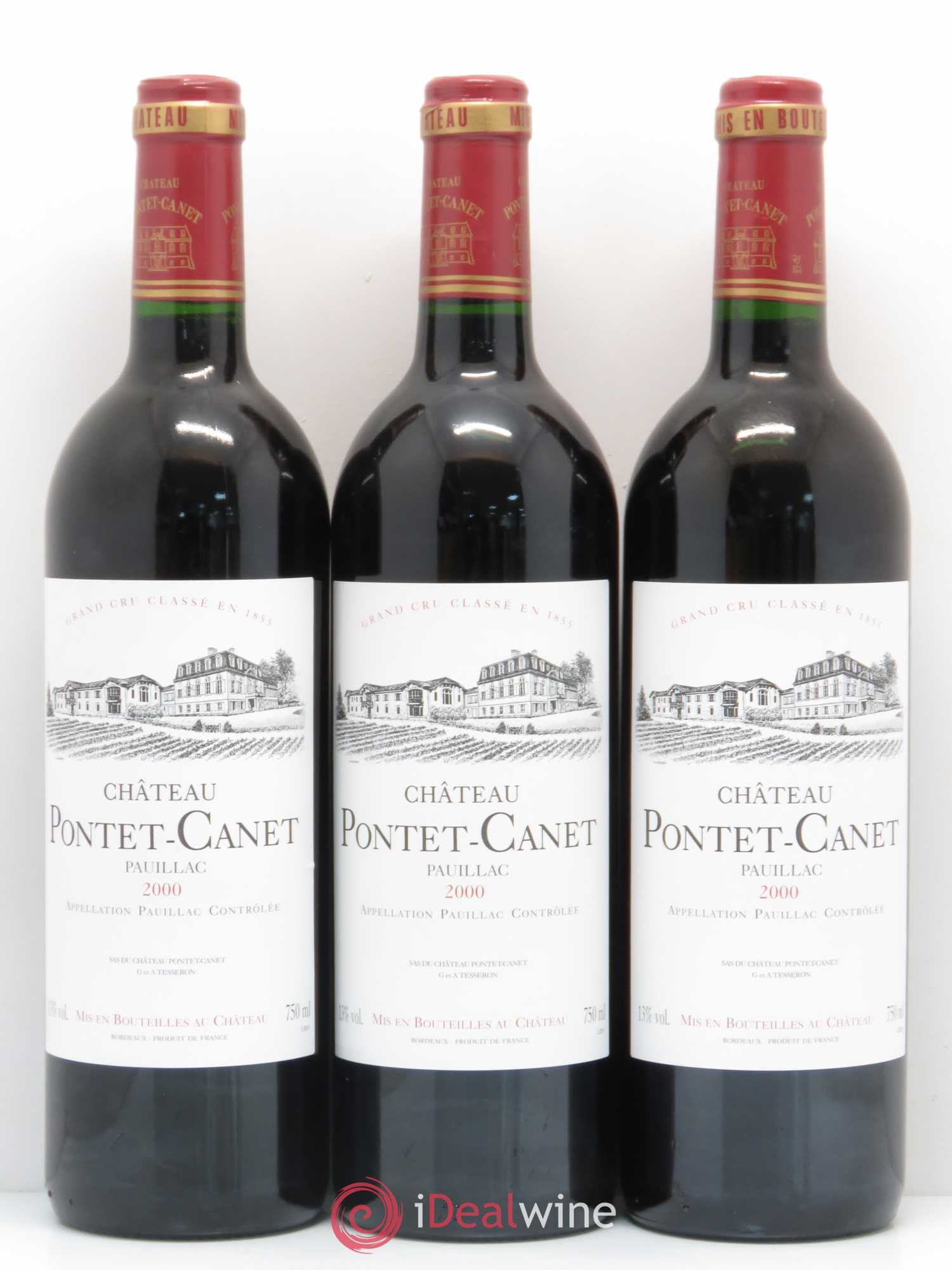 Château Pontet Canet 5ème Grand Cru Classé 2000 - Lot de 12 bouteilles - 2