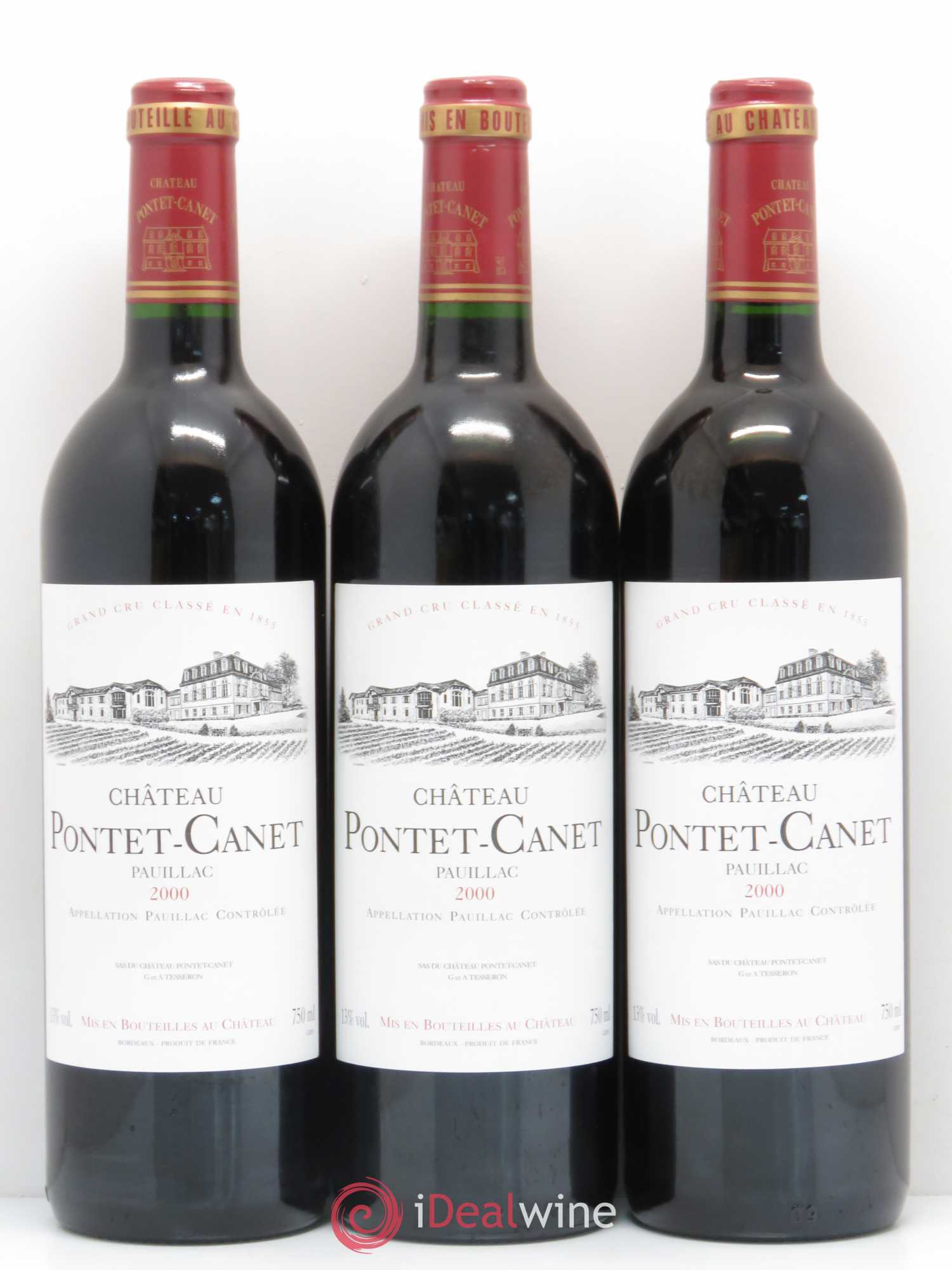 Château Pontet Canet 5ème Grand Cru Classé 2000 - Lot de 12 bouteilles - 4