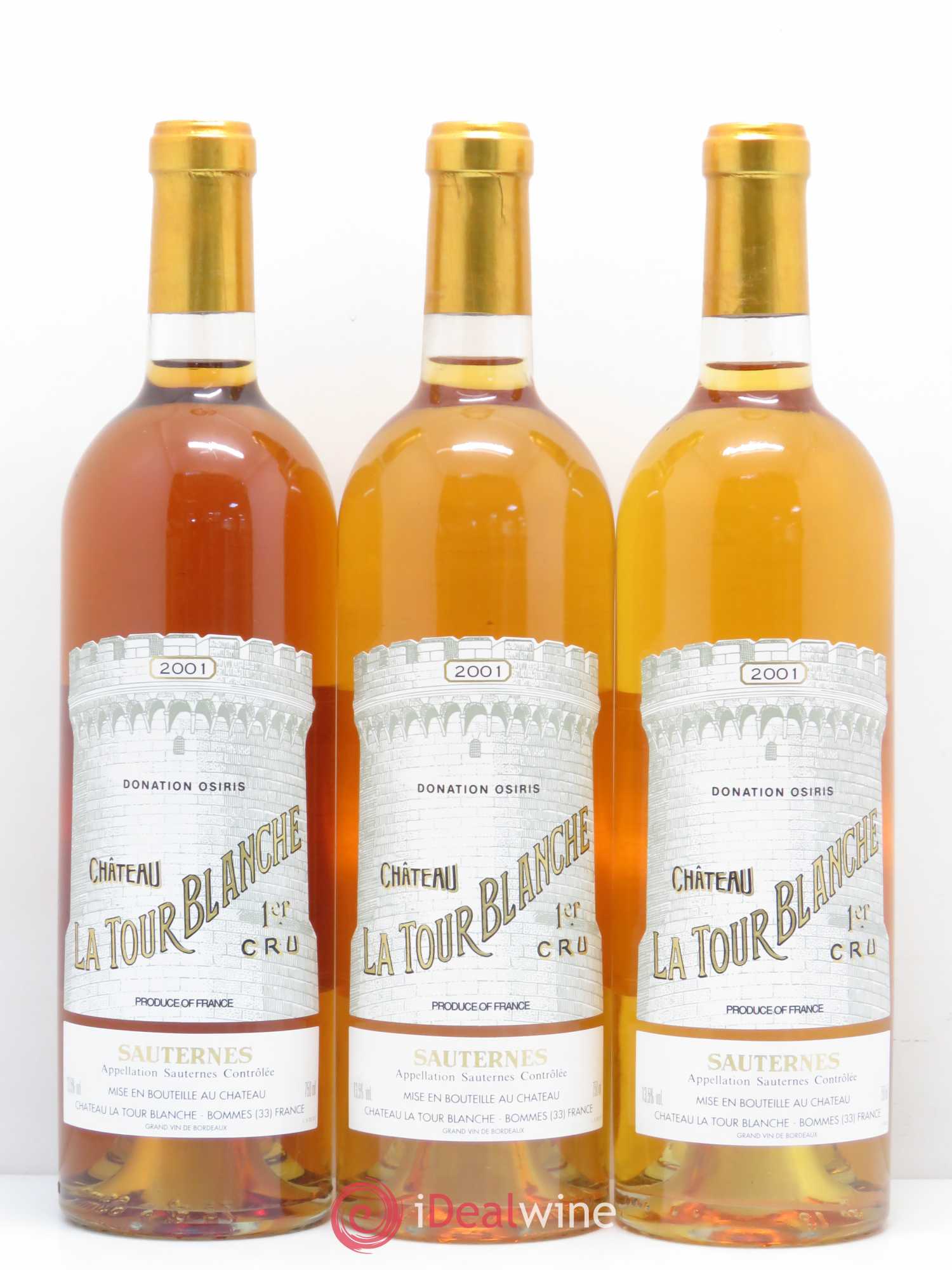 Château la Tour Blanche 1er Grand Cru Classé 2001 - Lotto di 6 bottiglie - 1