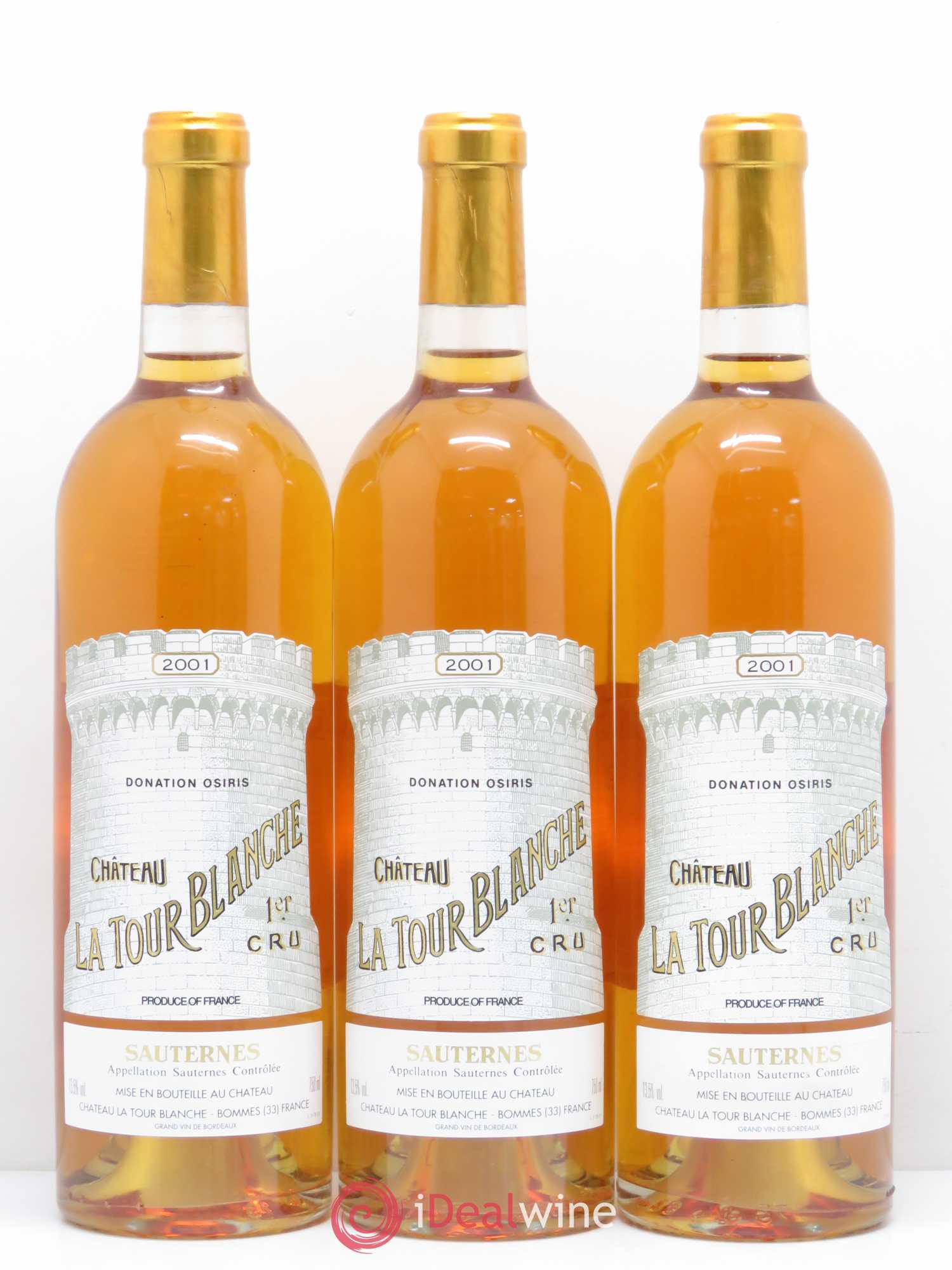 Château la Tour Blanche 1er Grand Cru Classé 2001 - Lotto di 6 bottiglie - 2
