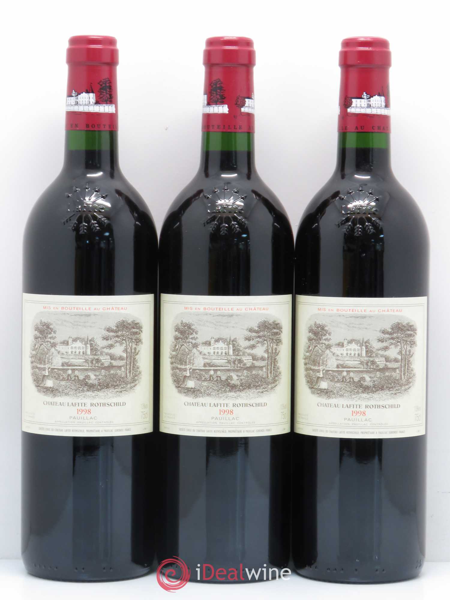 Château Lafite Rothschild 1er Grand Cru Classé 1998 - Lot de 12 bouteilles - 1