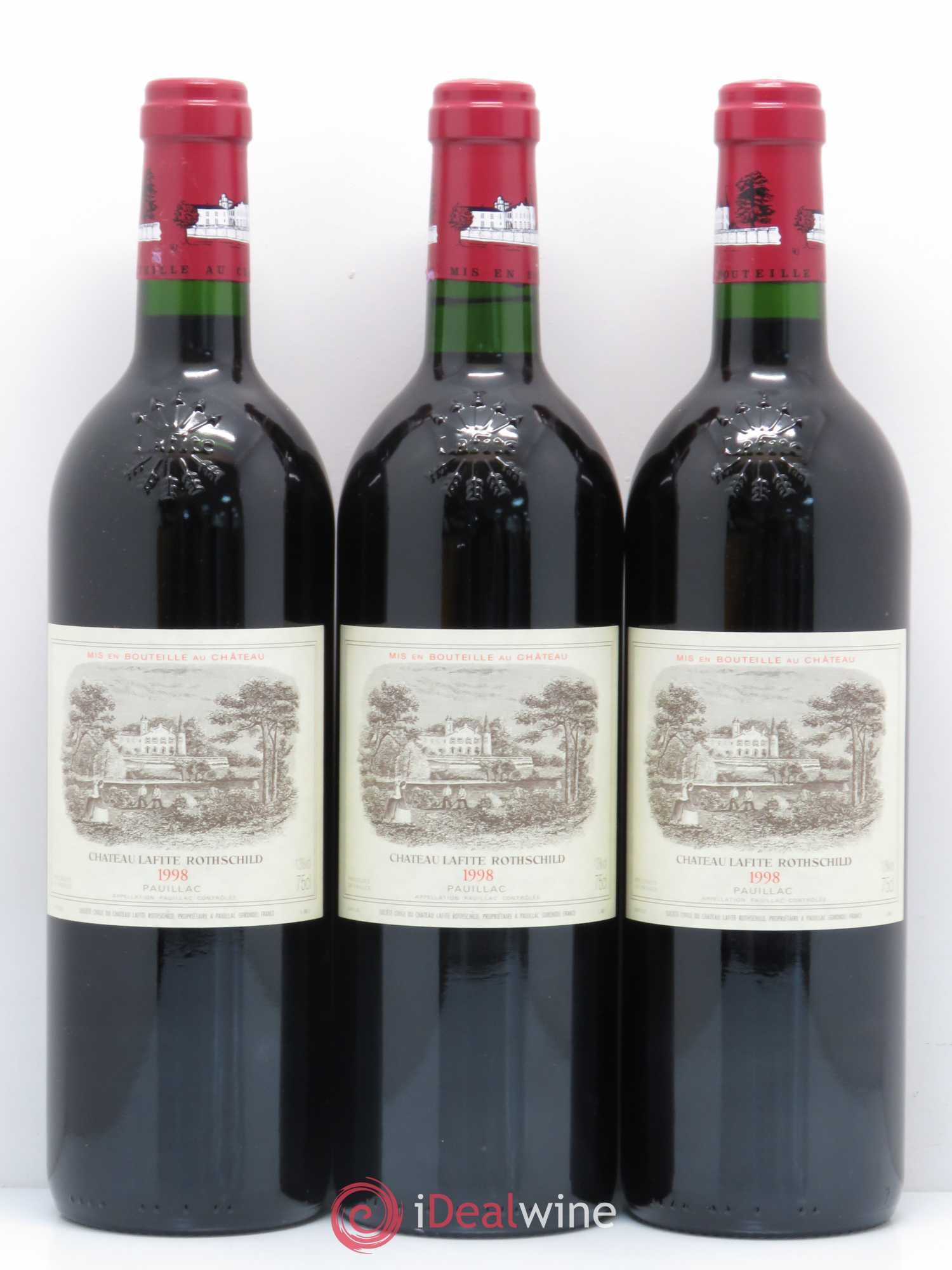 Château Lafite Rothschild 1er Grand Cru Classé 1998 - Lot de 12 bouteilles - 2