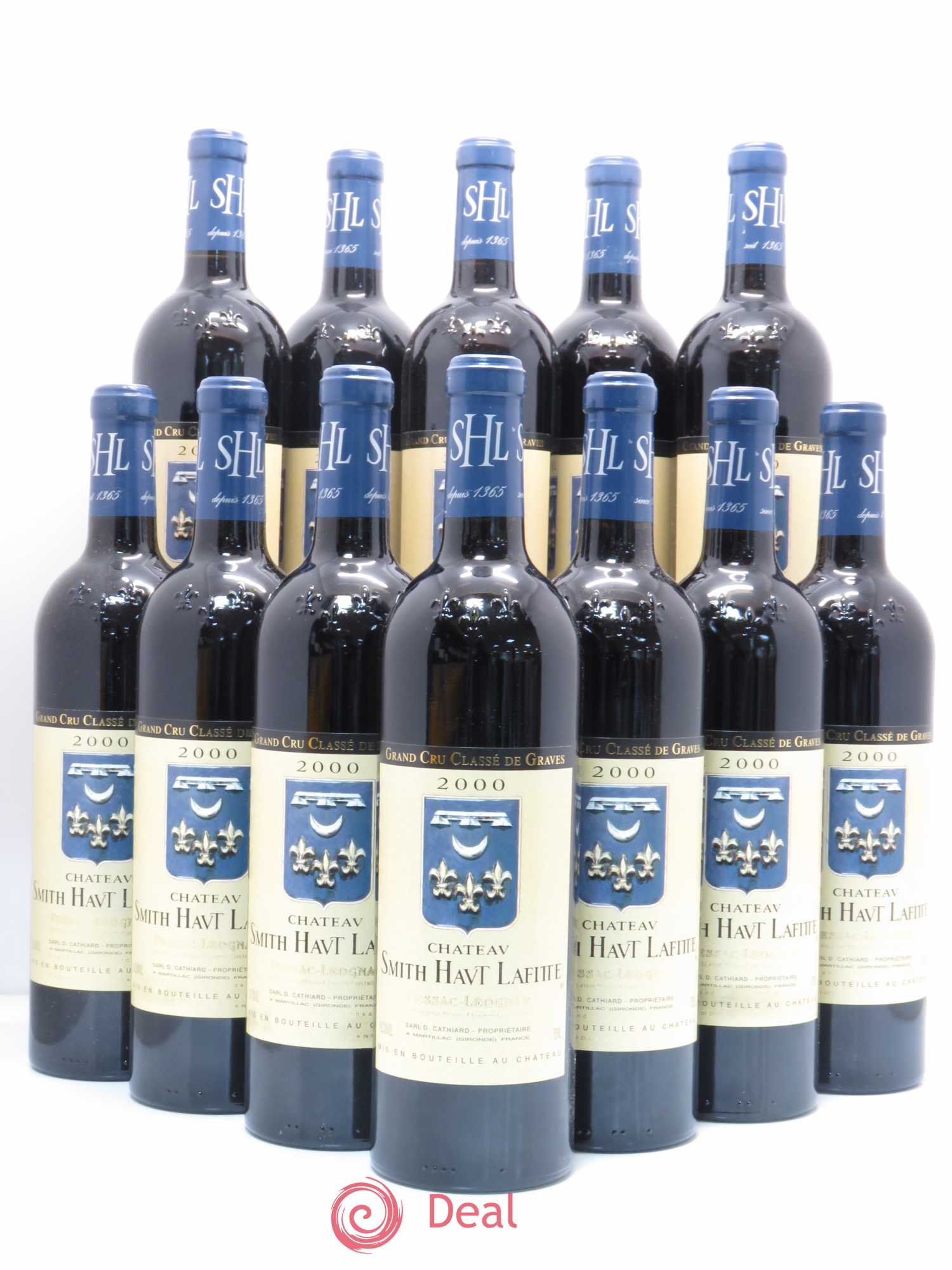 Château Smith Haut Lafitte Cru Classé de Graves 2000 - Lot de 12 bouteilles - 0