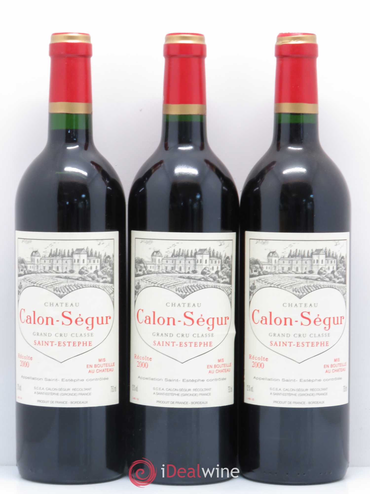 Château Calon Ségur 3ème Grand Cru Classé 2000 - Lot de 12 bouteilles - 2