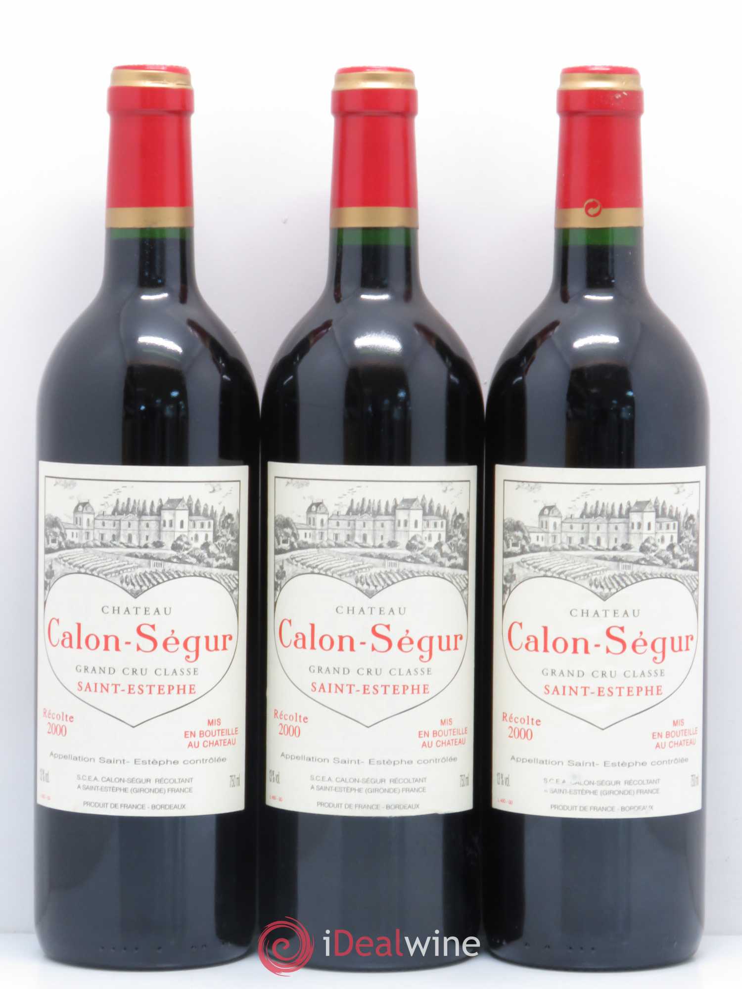 Château Calon Ségur 3ème Grand Cru Classé 2000 - Lot de 12 bouteilles - 3