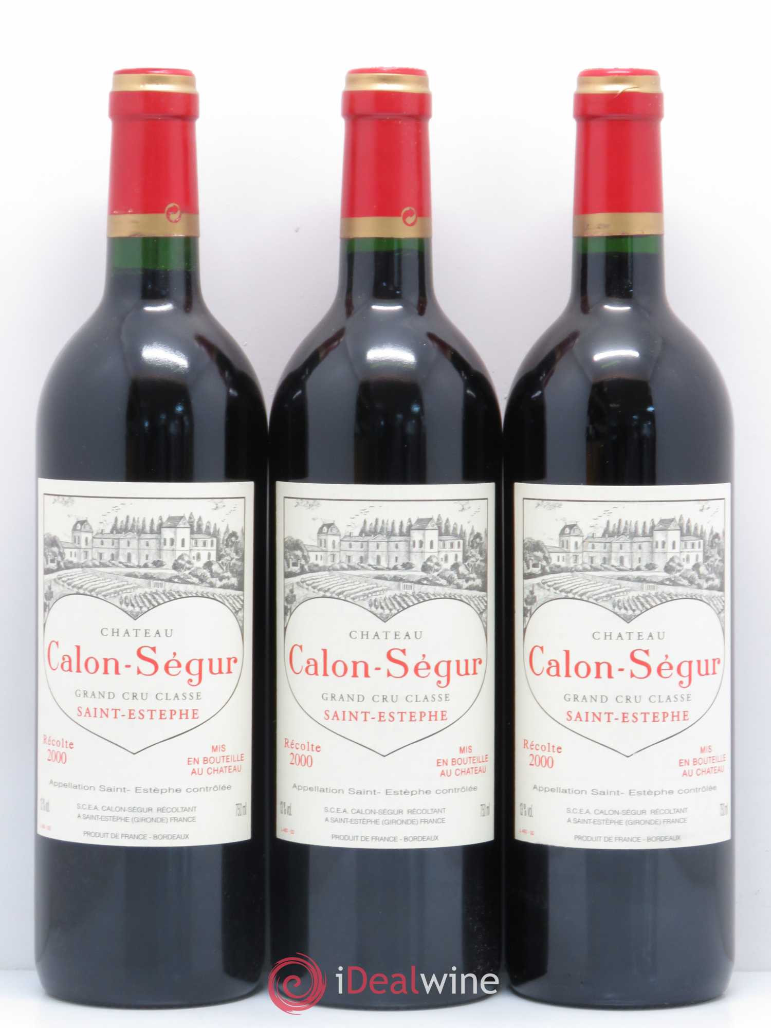 Château Calon Ségur 3ème Grand Cru Classé 2000 - Lot de 12 bouteilles - 4