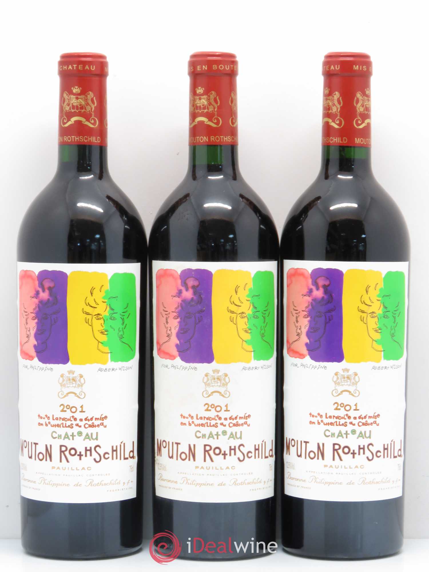 Château Mouton Rothschild 1er Grand Cru Classé 2001 - Lot de 6 bouteilles - 3