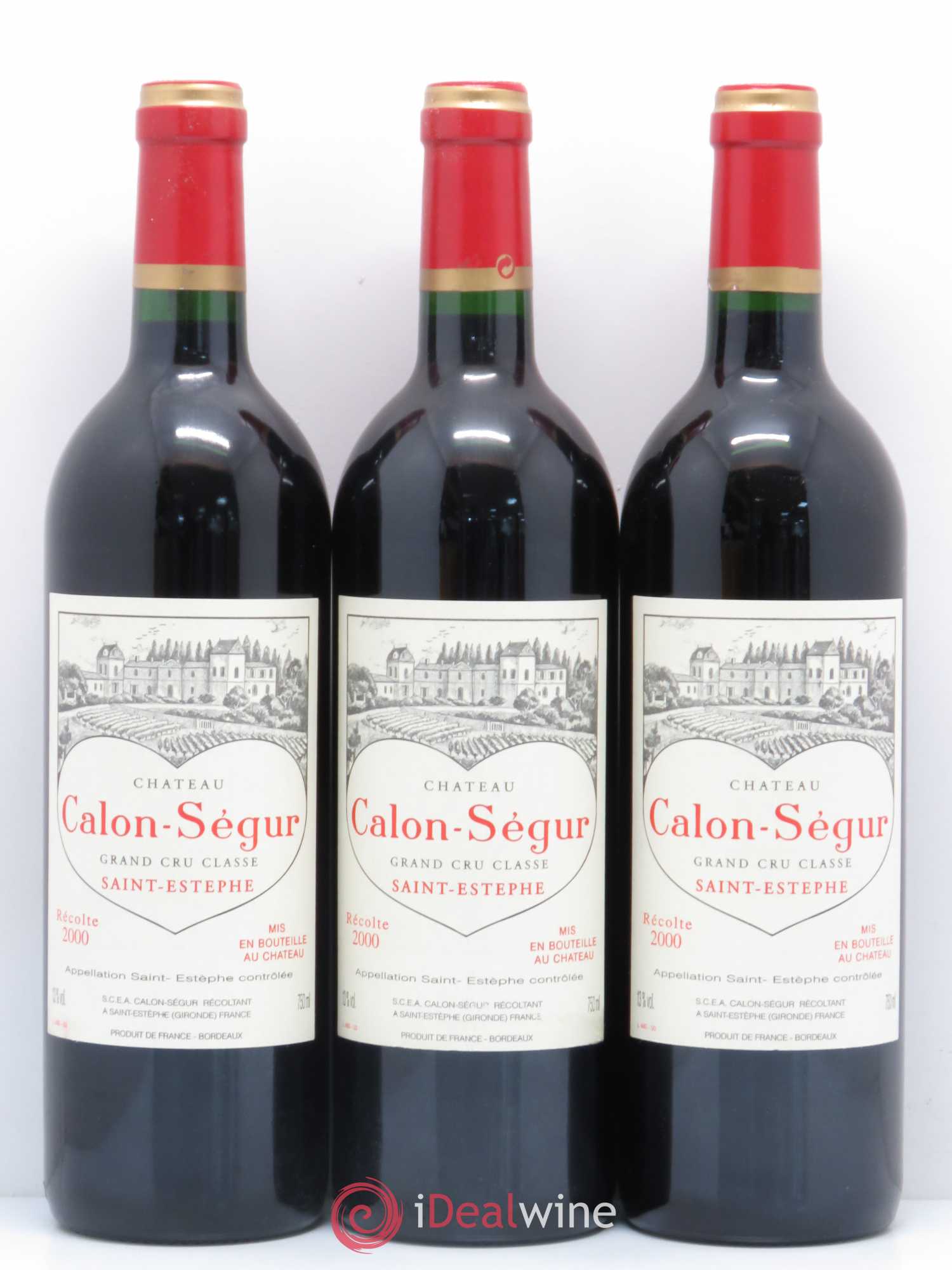 Château Calon Ségur 3ème Grand Cru Classé 2000 - Lot de 12 bouteilles - 3
