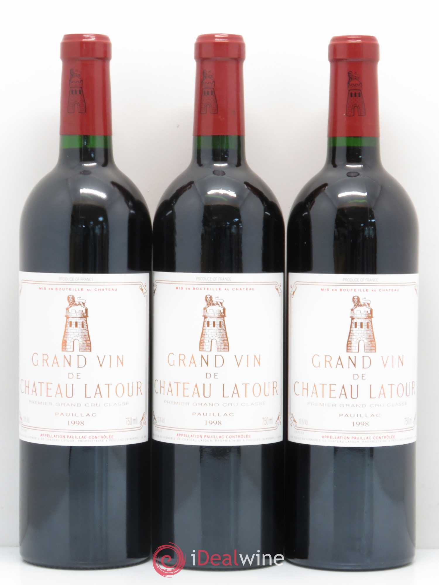 Château Latour 1er Grand Cru Classé 1998 - Lot de 12 bouteilles - 1