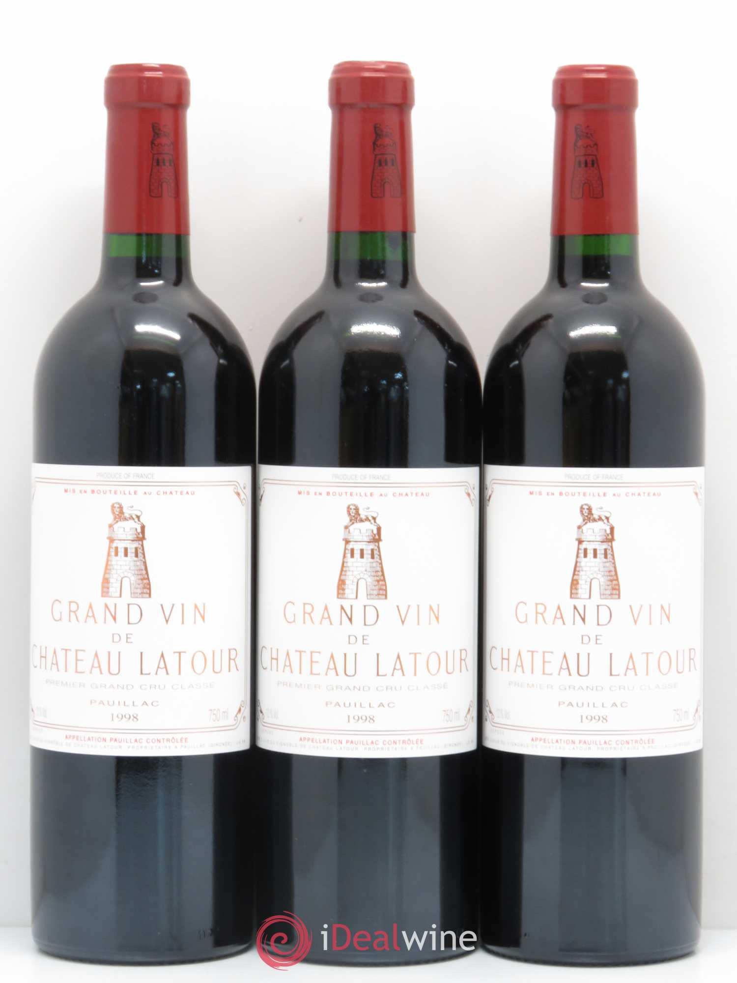 Château Latour 1er Grand Cru Classé 1998 - Lot de 12 bouteilles - 3