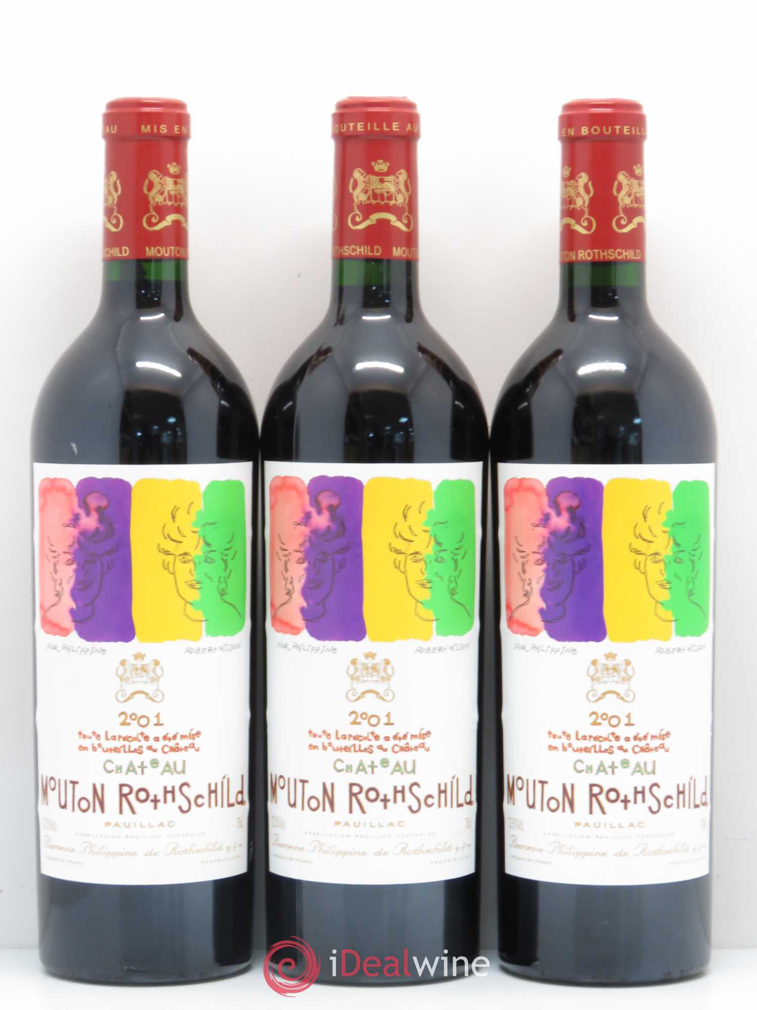Château Mouton Rothschild 1er Grand Cru Classé 2001 - Lot de 12 bouteilles - 3